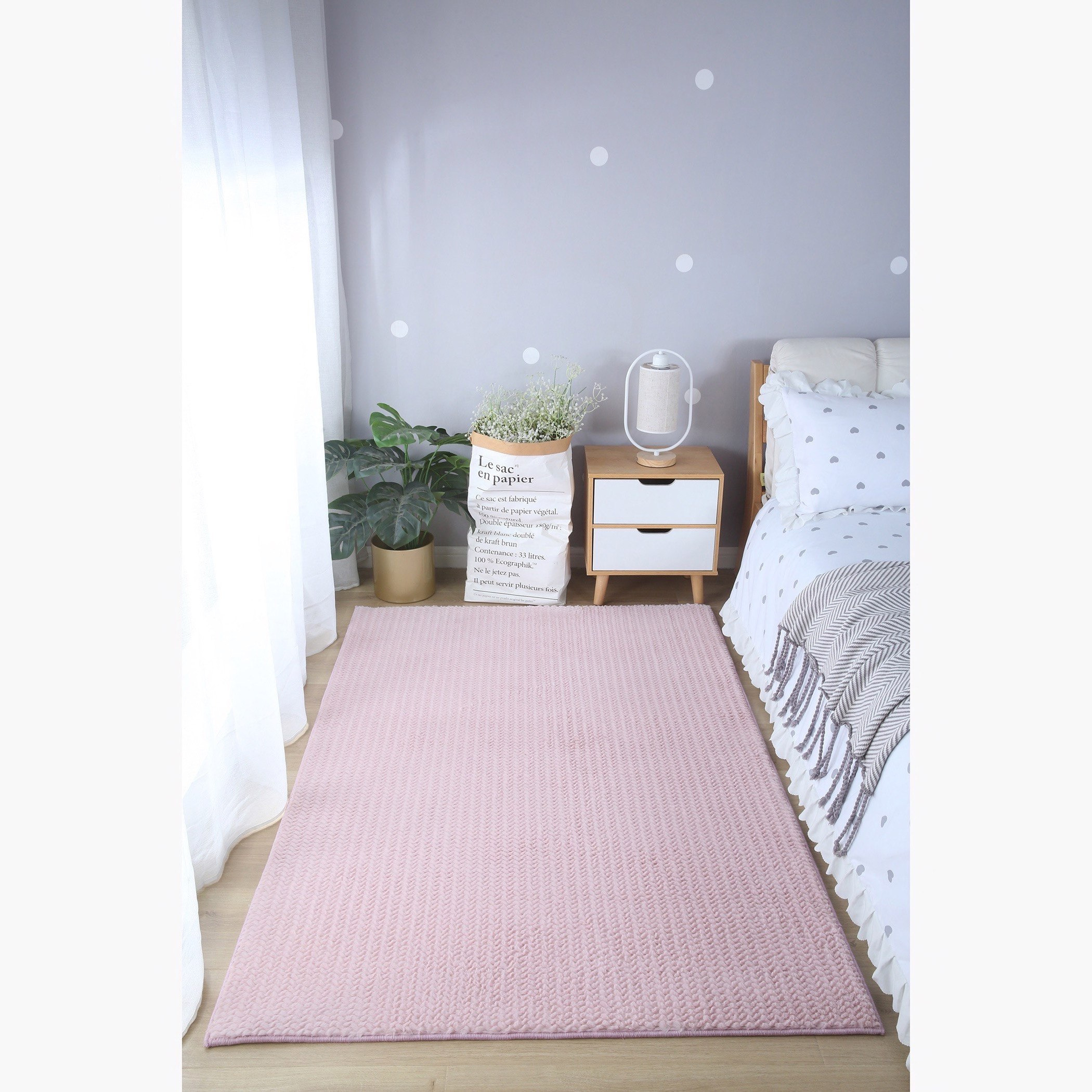 سجادة فرو أرنب صناعي من بوب كورن - 160x110 سم-hbxdecorandfurnishings-floorcoverings-rugs-image-1