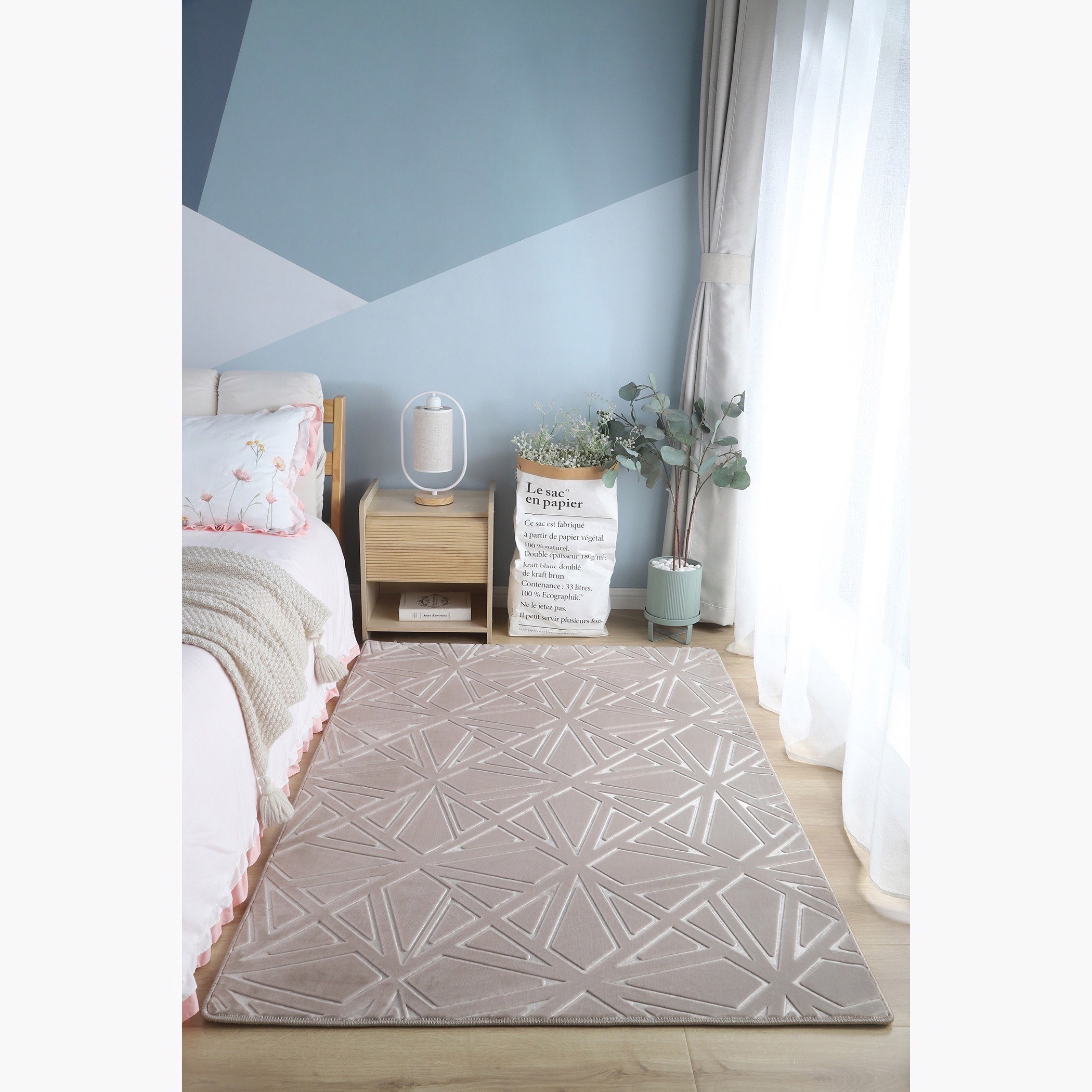 سجادة فرو أرنب صناعي من راشيل - 160x110 سم-hbxdecorandfurnishings-floorcoverings-rugs-image-1