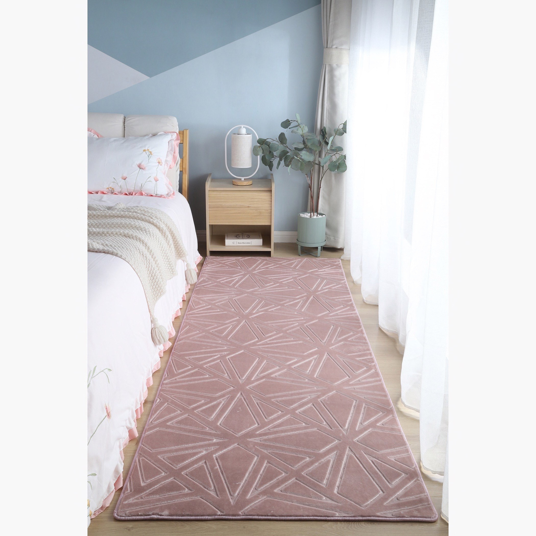 سجادة فرو أرنب صناعي من راشيل - 230x80 سم-hbxdecorandfurnishings-floorcoverings-rugs-image-1