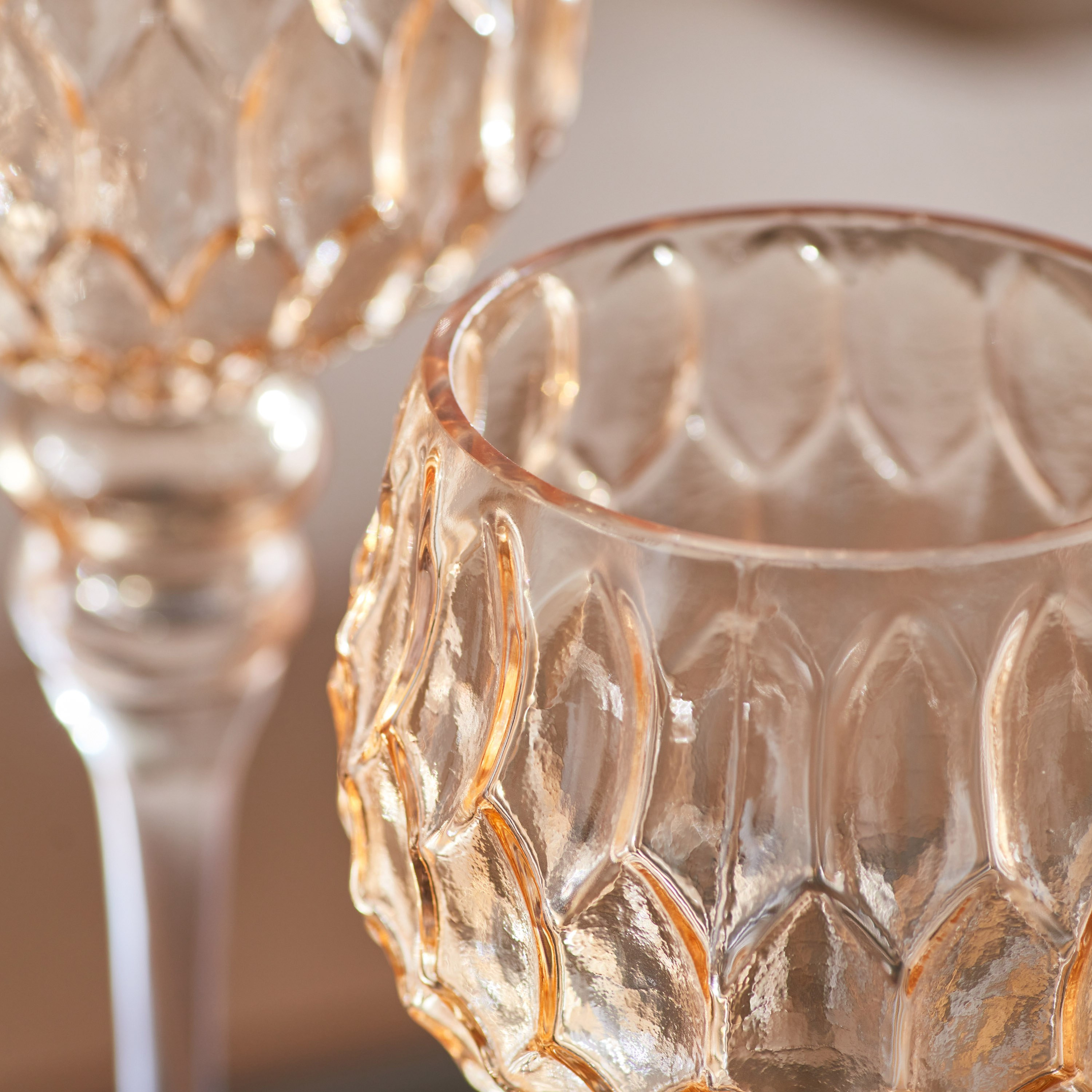 طقم حامل شموع زجاج من فينتاج - 3 قطع-hbxlivingroom-decorandaccessories-candleholders-image-3