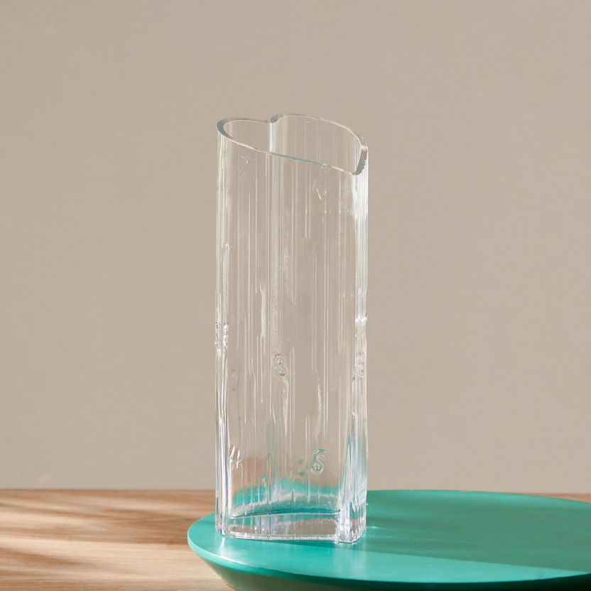 Atlanta Heart Glass Vase - 10x25.5 cm-Vases-image-1