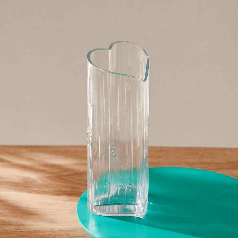 Atlanta Heart Glass Vase - 10x25.5 cm-Vases-image-2