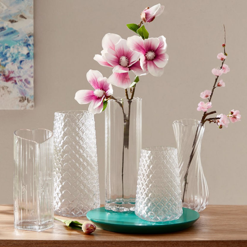 Atlanta Heart Glass Vase - 10x25.5 cm-Vases-image-5