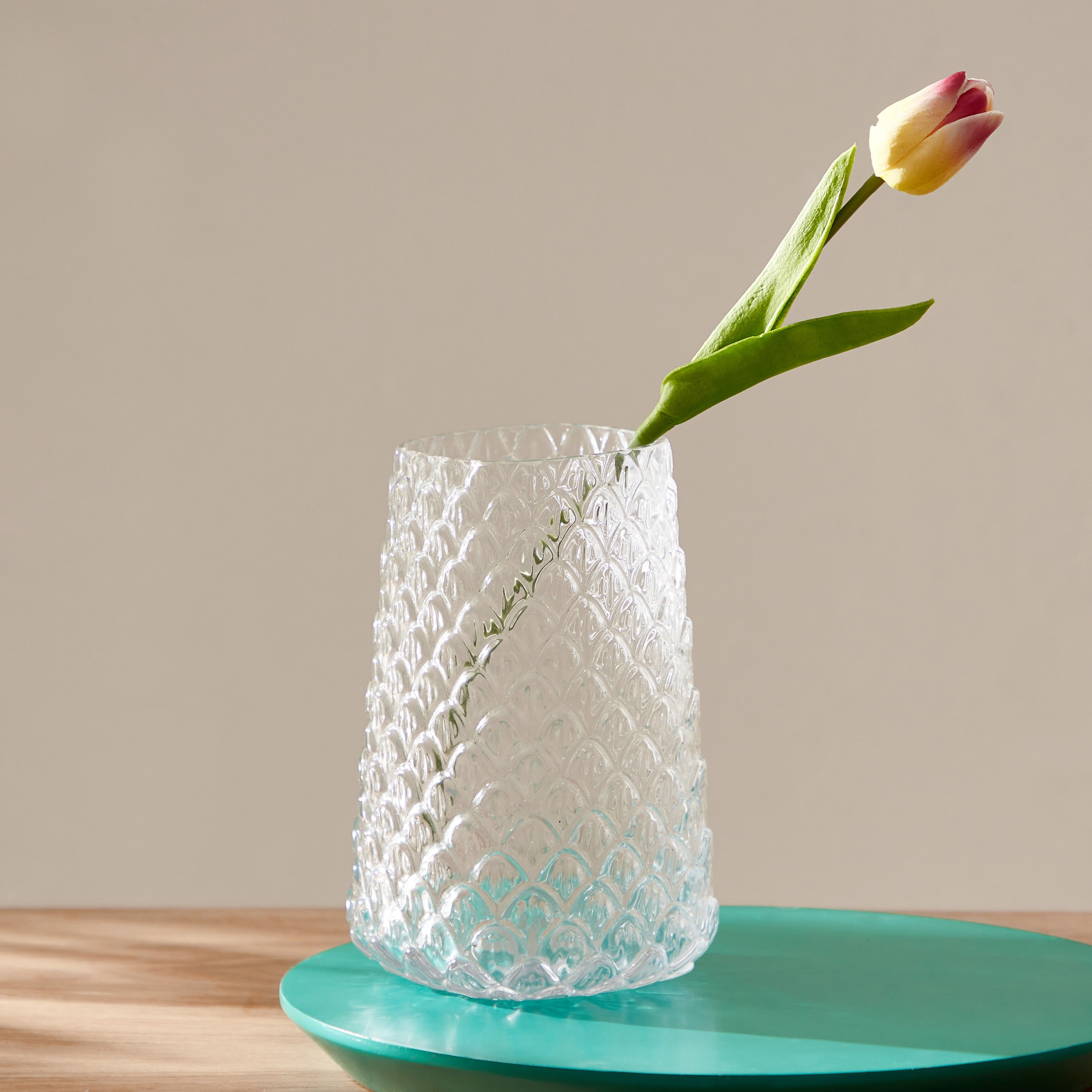 مزهرية زجاج من أتلانتا - 11.5x18 سم-hbxhomeware-hbxdecorandfurnishings-image-1