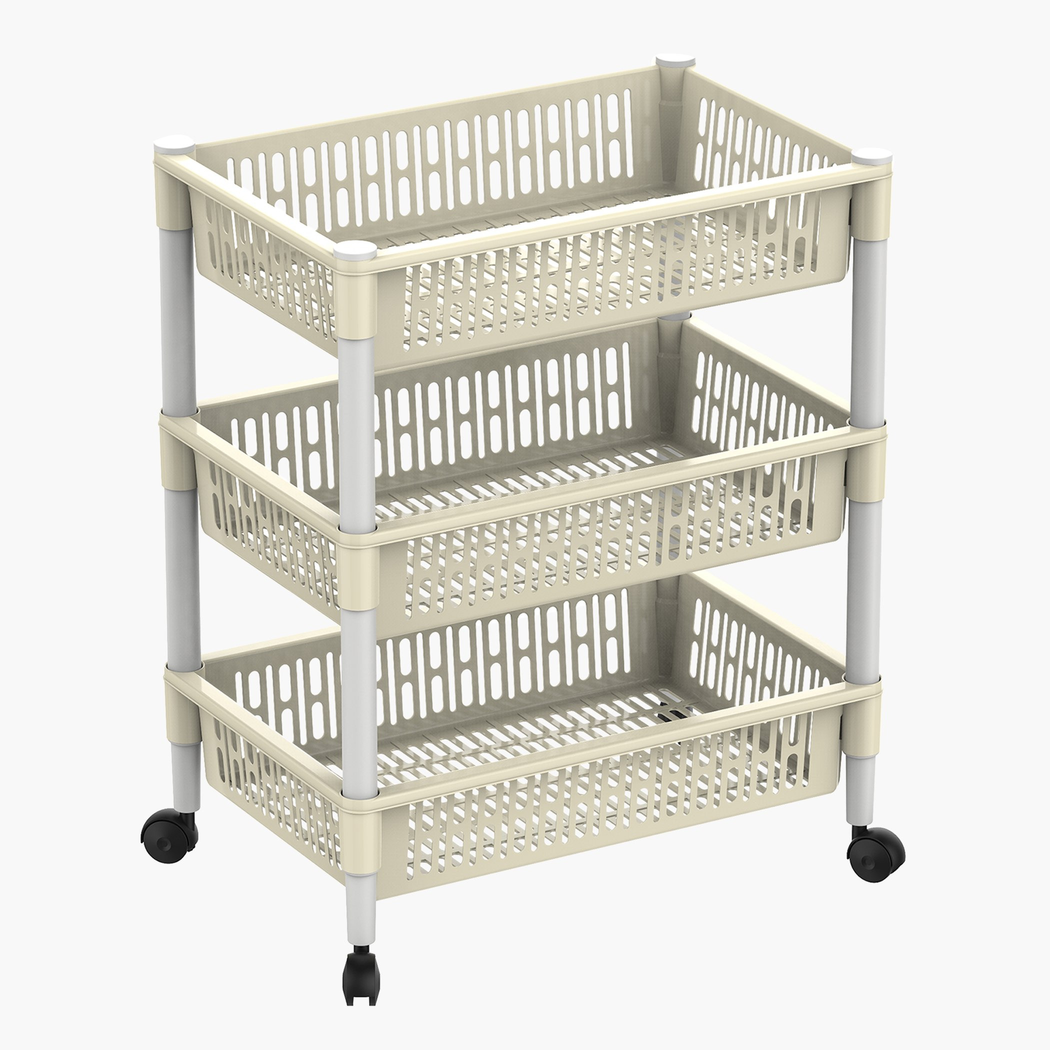 رف تخزين متعدد الأغراض 3 مستويات من كوزموبلاست - 45x30x65 سم-hbxhomeware-hbxkitchen-image-1