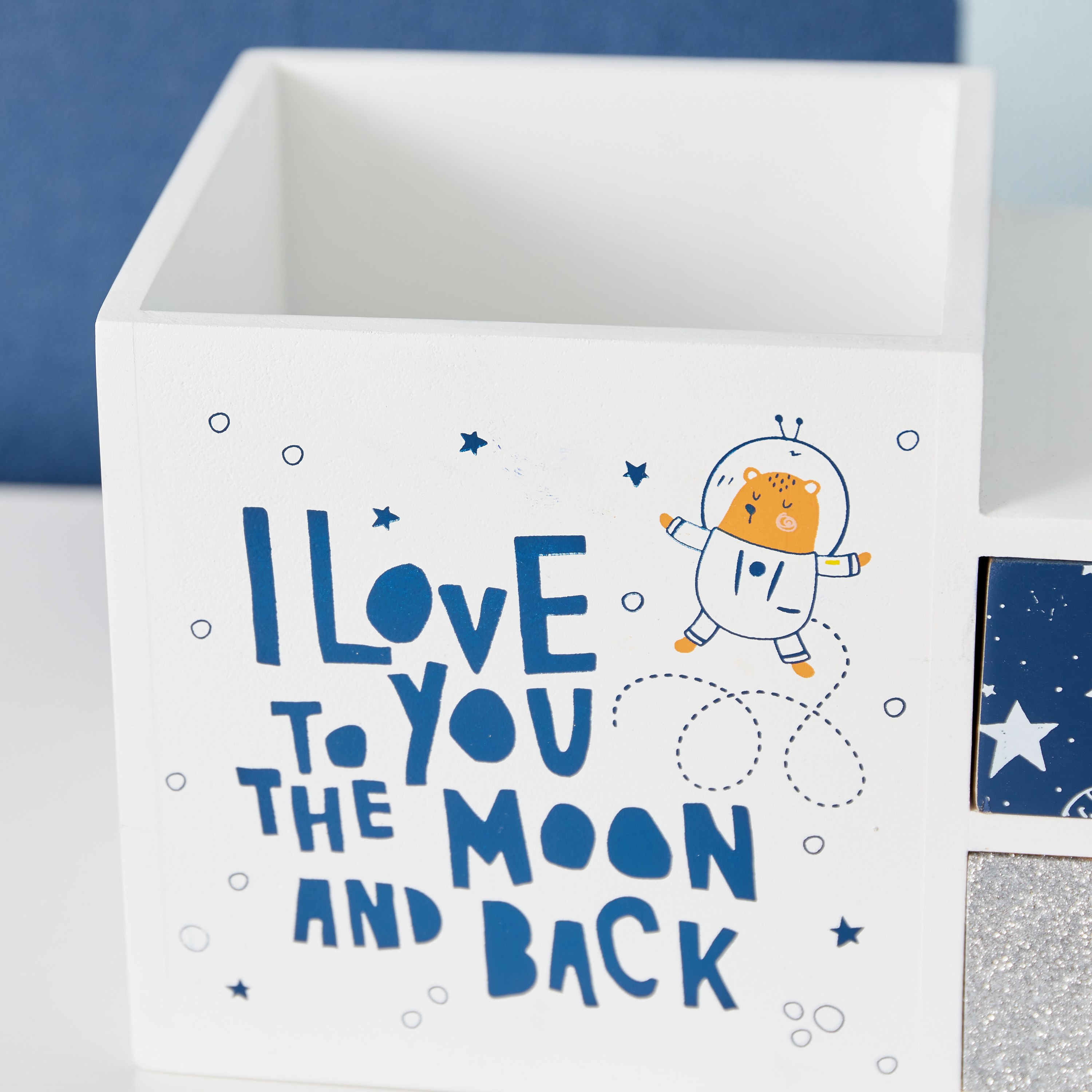 Bonjour Cosmic Moon Stationery Holder - 29.5x13x12 cm-hbxhomeware-hbxkidsandyouth-image-4