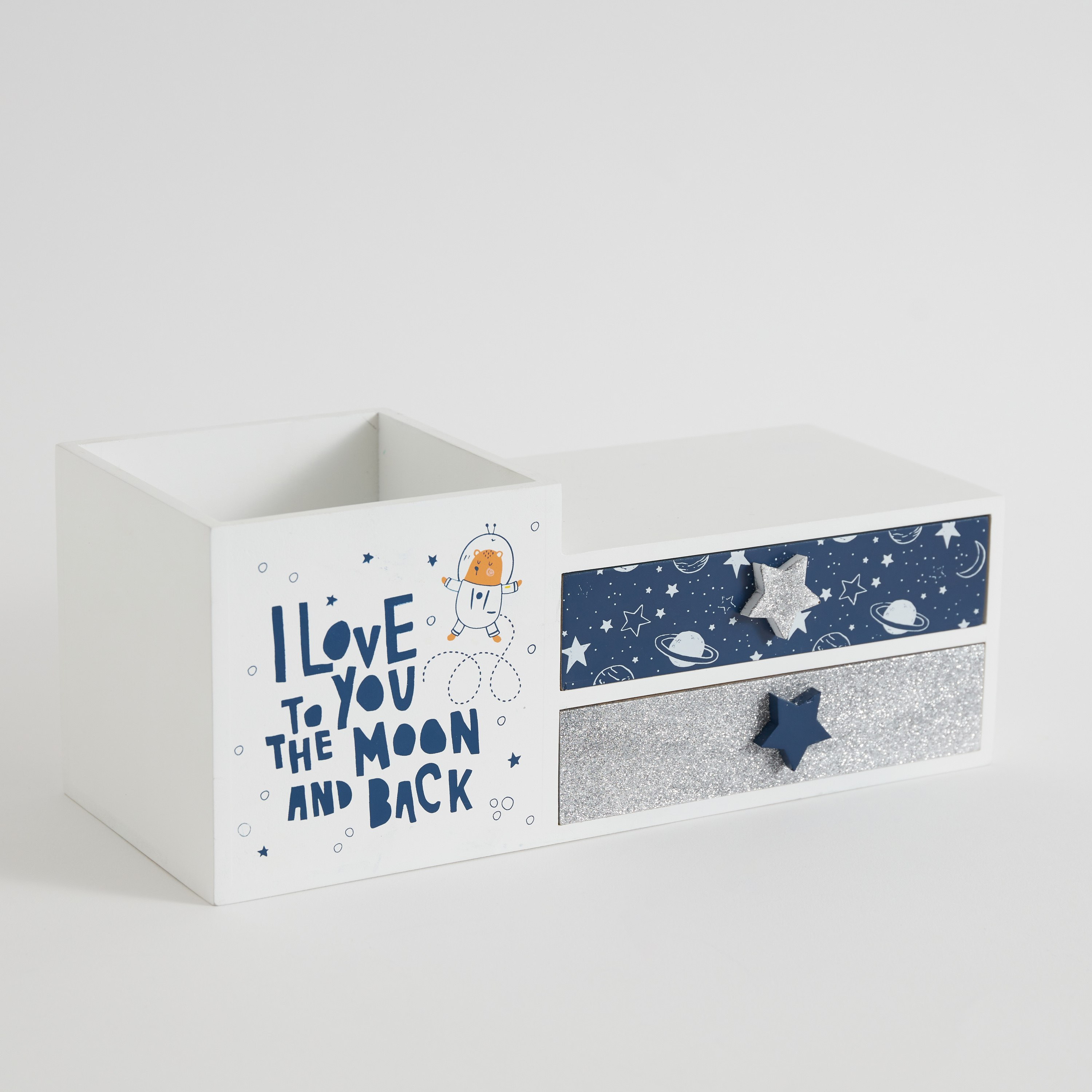 Bonjour Cosmic Moon Stationery Holder - 29.5x13x12 cm-hbxhomeware-hbxkidsandyouth-image-7
