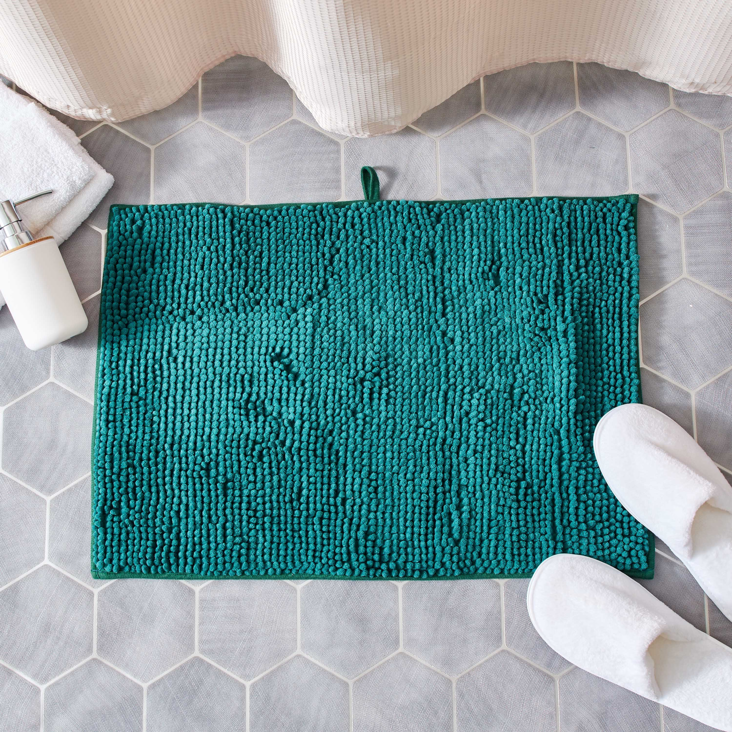 Nicole Anti Skid Foam Padded Chenille Bath Mat 40X60 cm-PROMO_HB_AE_B1G1_250925-image-1