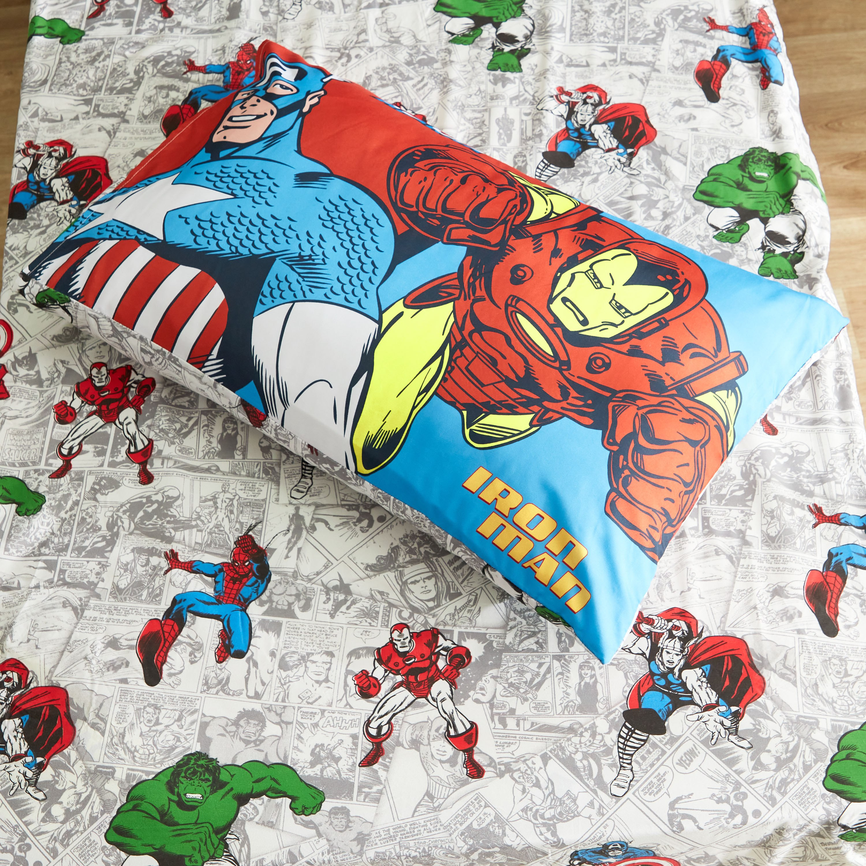 طقم لحاف فردي قطعتين من أفينجرز - 220x135 سم-hbxhomeware-hbxkidsandyouth-image-5