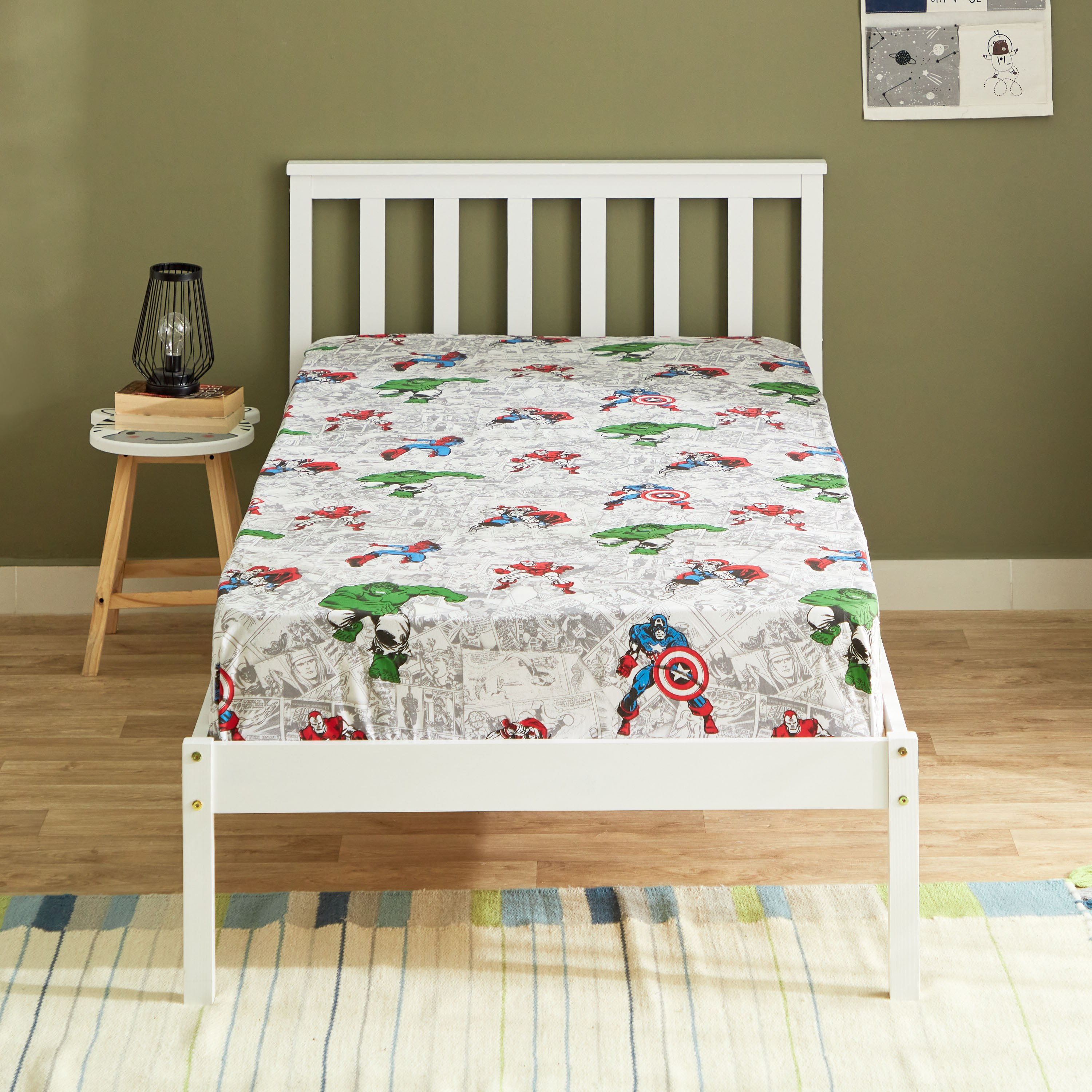 شرشف مطاطي فردي من أفينجرز - 90x200+25 سم-hbxhomeware-hbxkidsandyouth-image-2