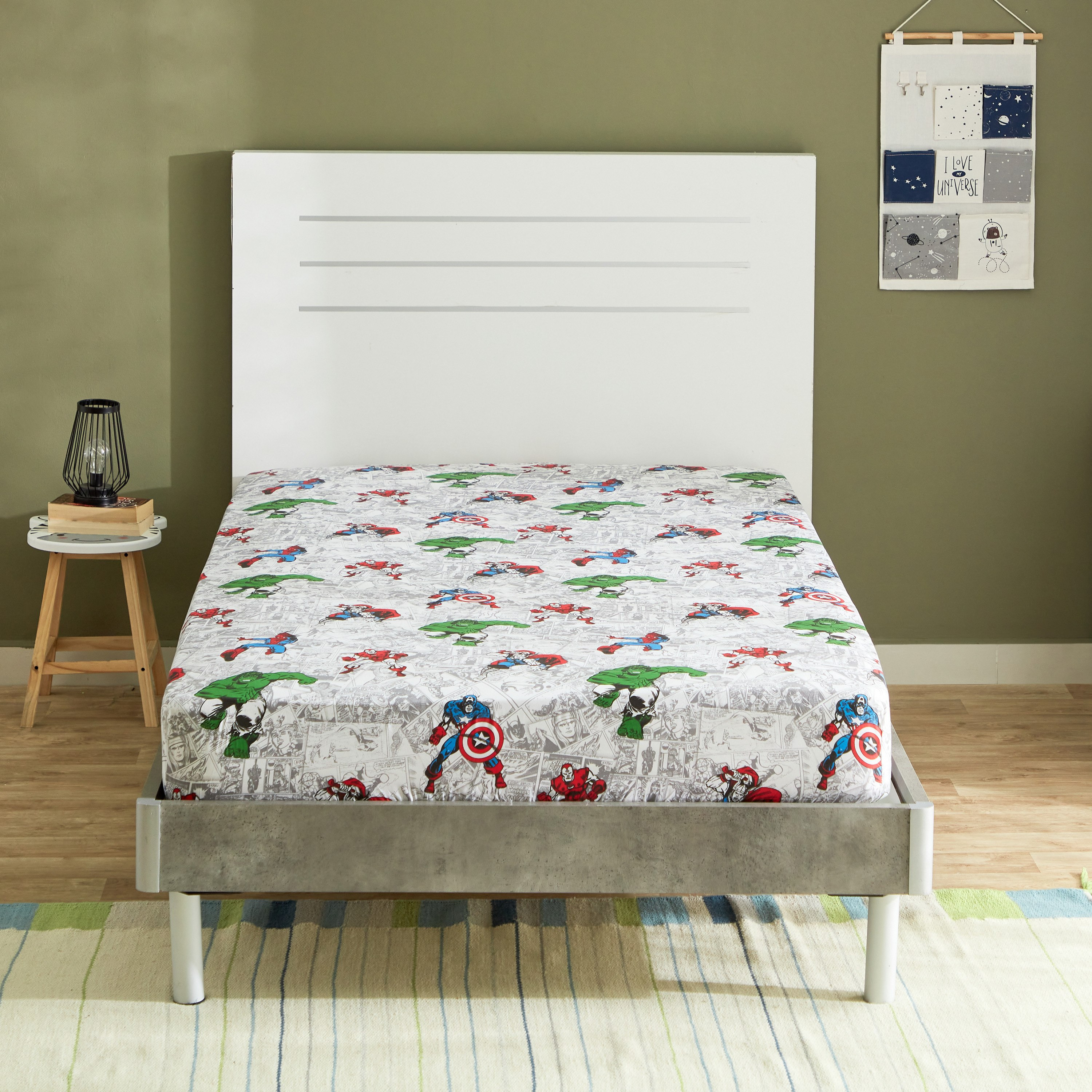 شرشف مطاطي مزدوج من أفينجرز - 120x200+25 سم-hbxhomeware-hbxkidsandyouth-image-2