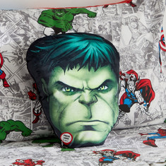 Avengers Hulk Shaped Cushion with LED - 40x35 cms