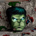 Avengers Hulk Shaped Cushion with LED - 40x35 cm-Filled Cushions-thumbnail-1