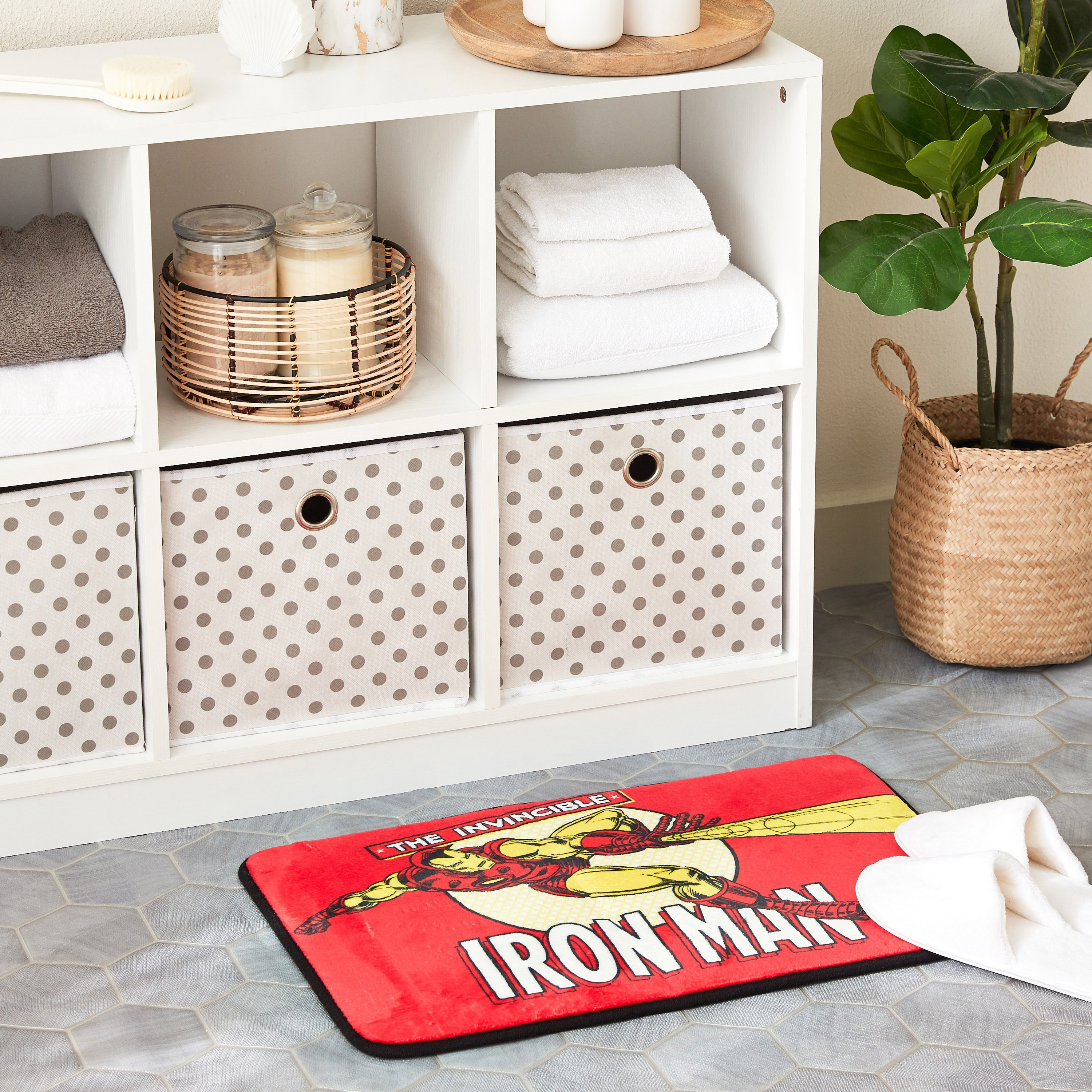 سجادة حمام ميموري فوم بتصميم آيرون مان من أفينجرز - 40x60 سم-hbxhomeware-kidsessentials-kidsbathmatsandtubmats-image-5
