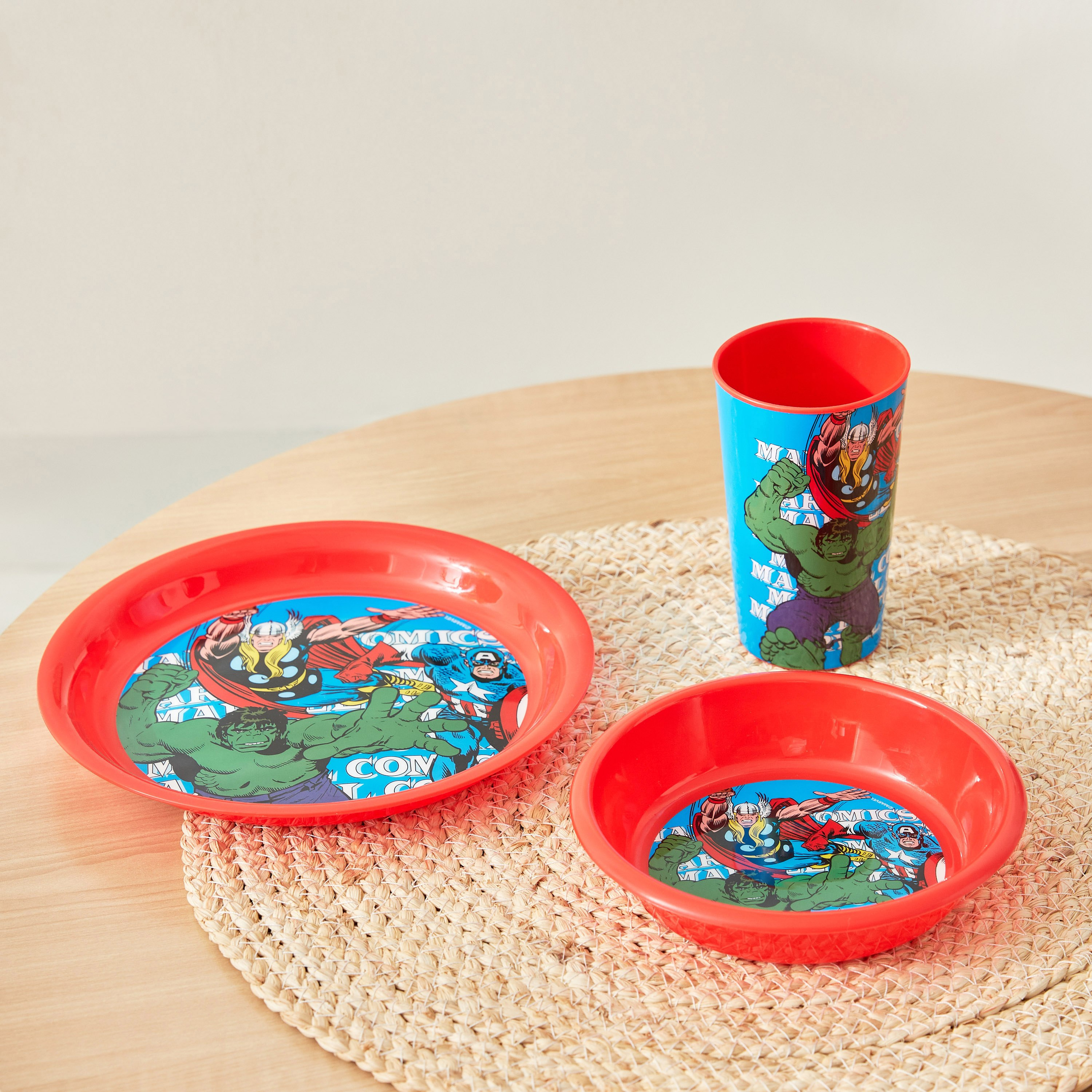 طقم إفطار 3 قطع من أفينجرز-hbxhomeware-hbxkidsandyouth-image-1
