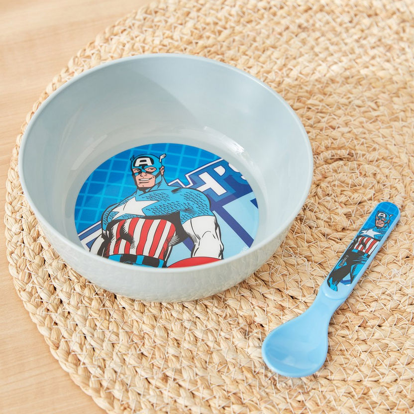 Avengers 2-Piece Deep Bowl and Spoon Set-Plates and Bowls-image-0