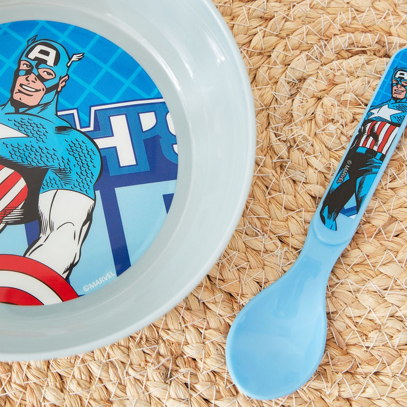 Avengers 2-Piece Deep Bowl and Spoon Set-Plates and Bowls-image-2