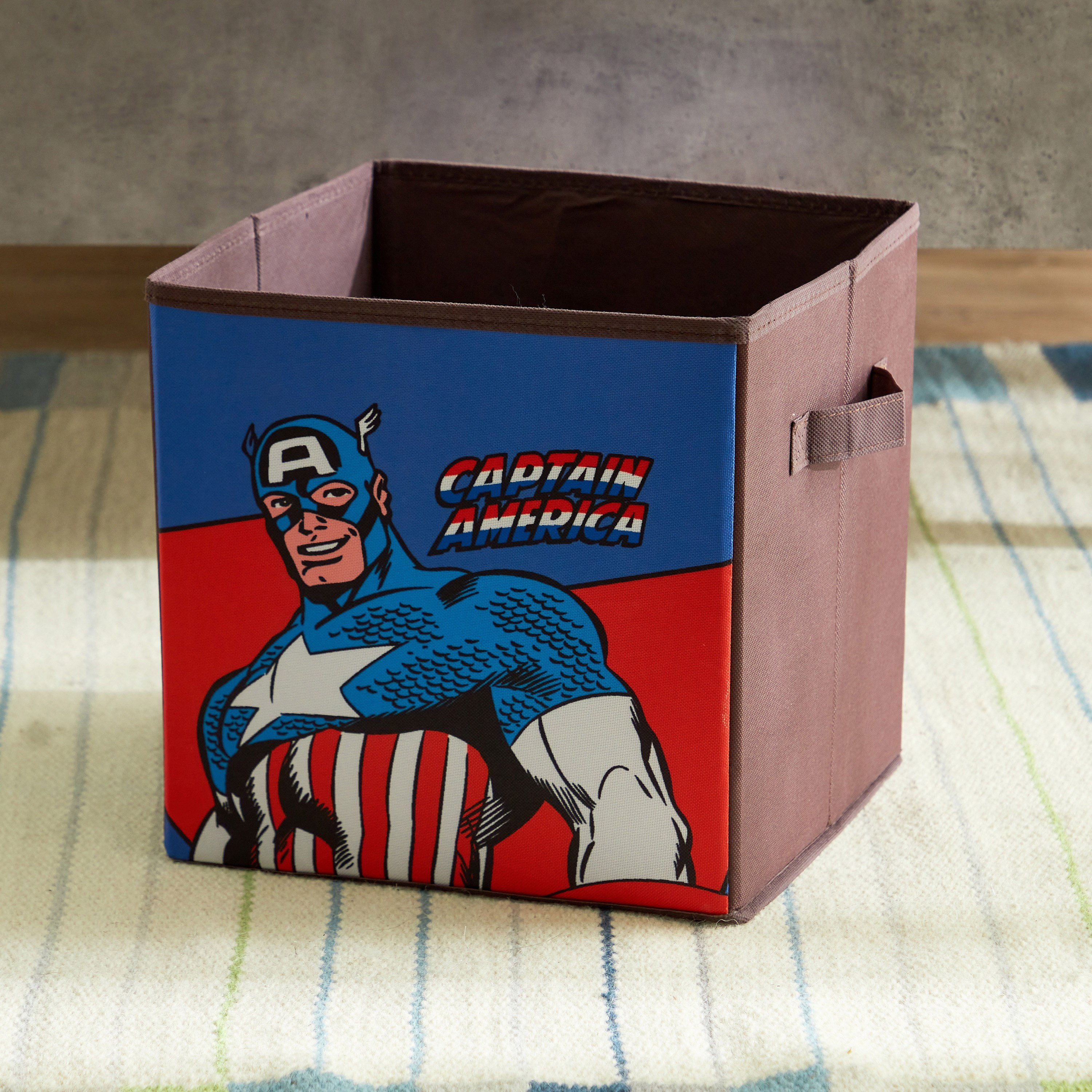 Avengers Captain America Folding Storage Box - 26.6x26.6x26.6 cm-hbxhomeware-hbxkidsandyouth-image-1