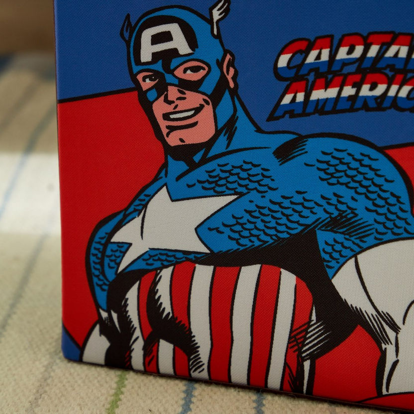 Avengers Captain America Folding Storage Box - 26.6x26.6x26.6 cm-Boxes and Baskets-image-2