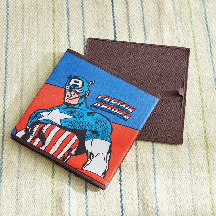 Avengers Captain America Folding Storage Box - 26.6x26.6x26.6 cm-Boxes and Baskets-image-4