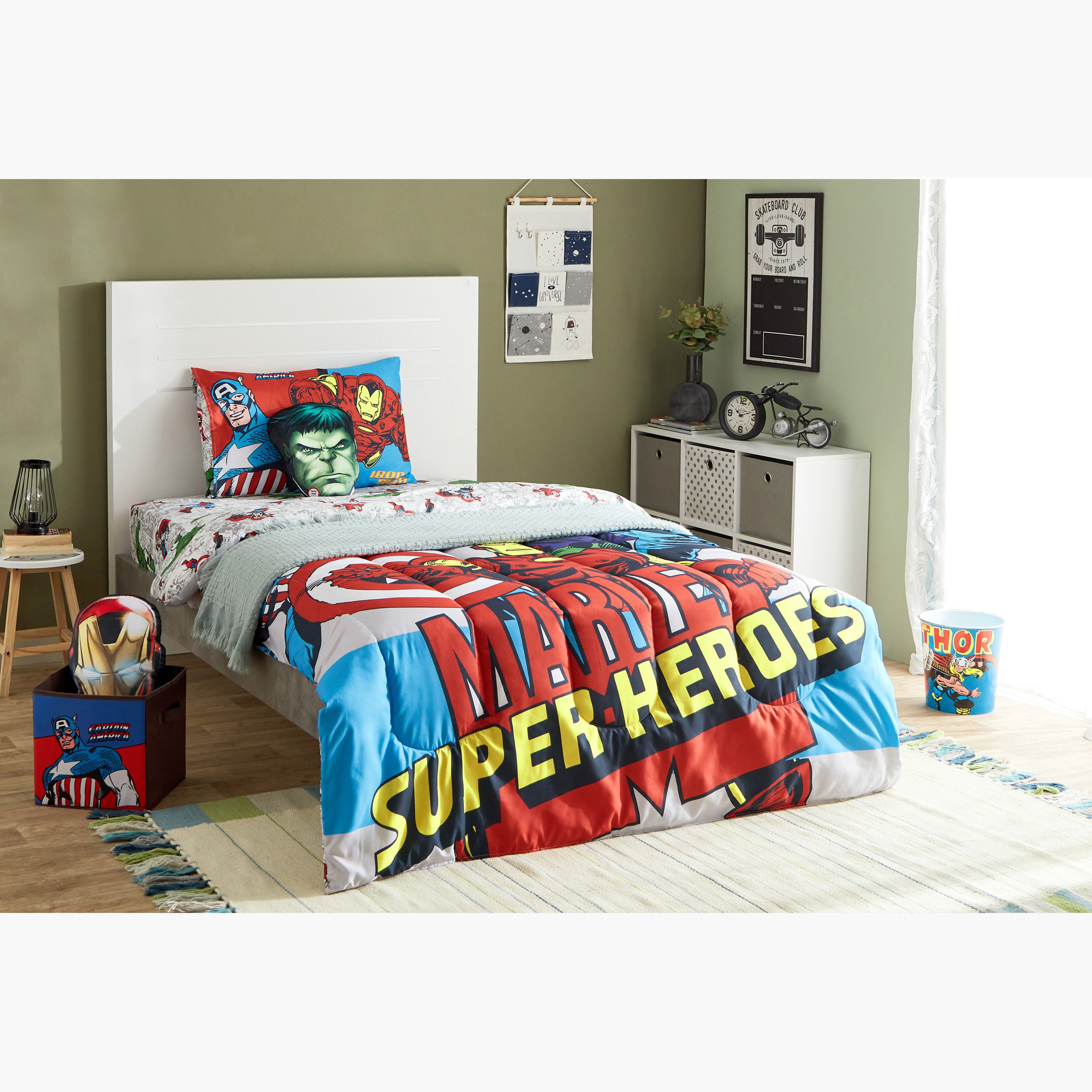 Avengers Captain America Folding Storage Box - 26.6x26.6x26.6 cm-hbxhomeware-hbxkidsandyouth-image-6