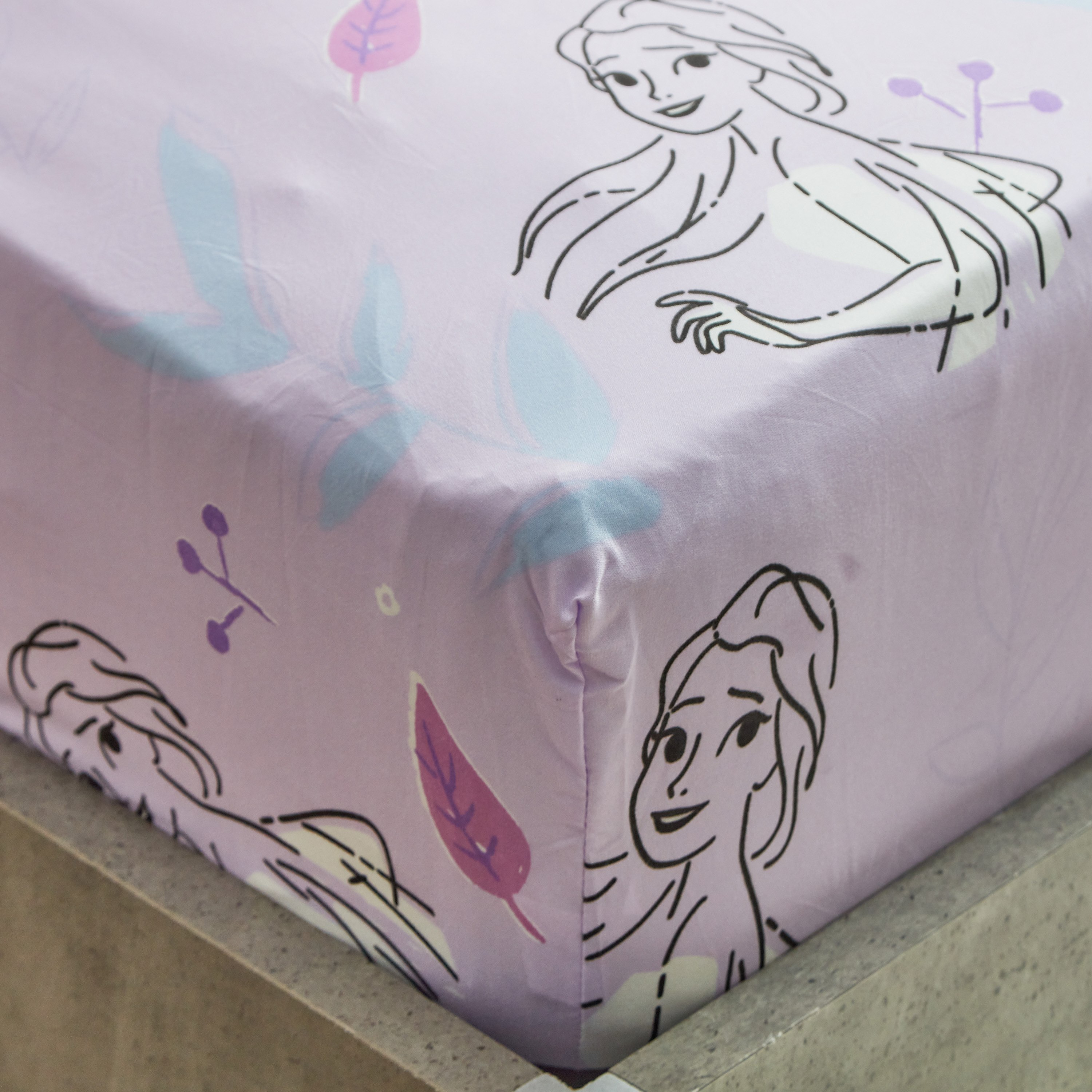 شرشف مطاطي مزدوج من فروزن - 120x200+25 سم-hbxhomeware-bedding-fittedsheets-image-4