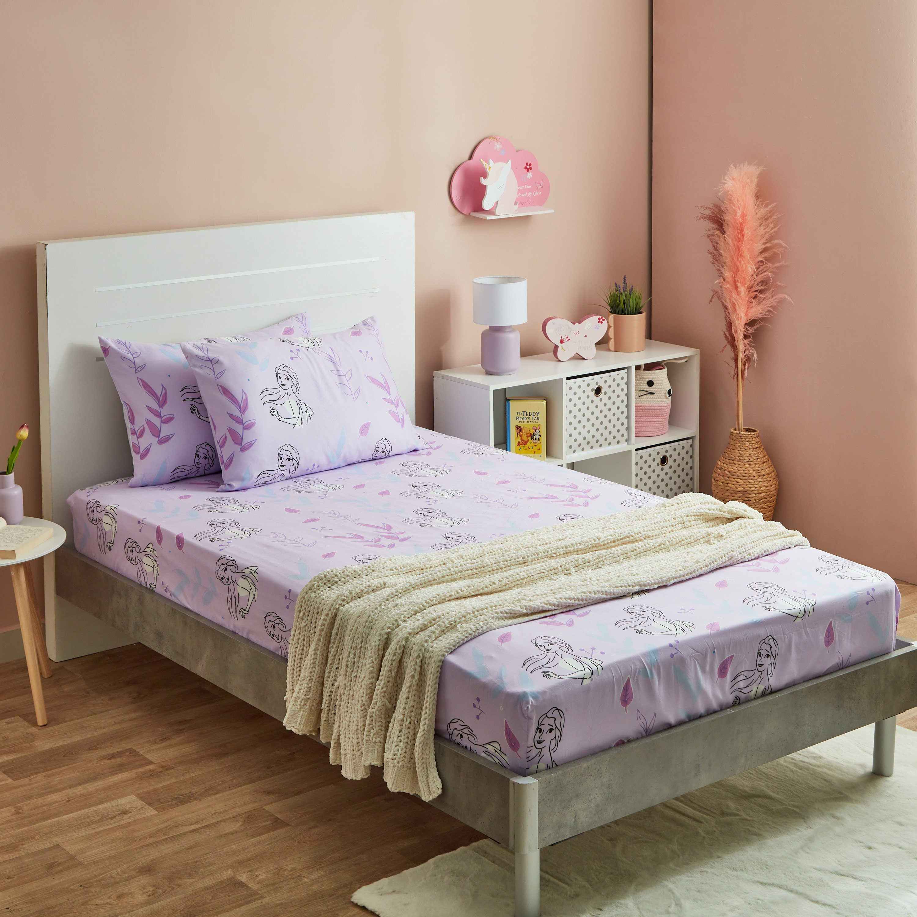 شرشف مطاطي مزدوج من فروزن - 120x200+25 سم-hbxhomeware-bedding-fittedsheets-image-8