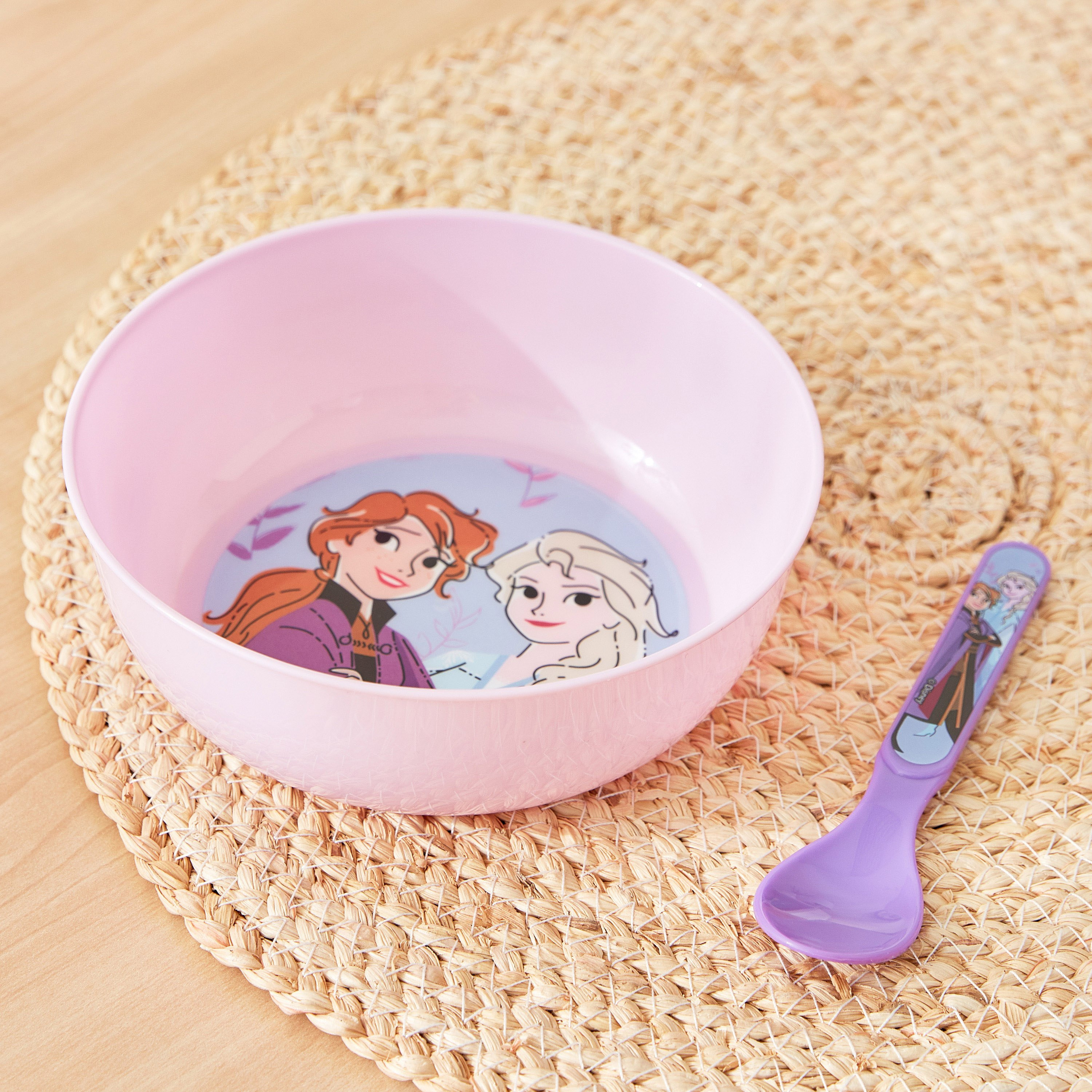 Frozen Sisters Embrace 2-Piece Deep Bowl and Spoon Set-hbxhomeware-hbxkidsandyouth-image-1
