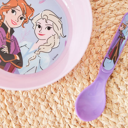 Frozen Sisters Embrace 2-Piece Deep Bowl and Spoon Set