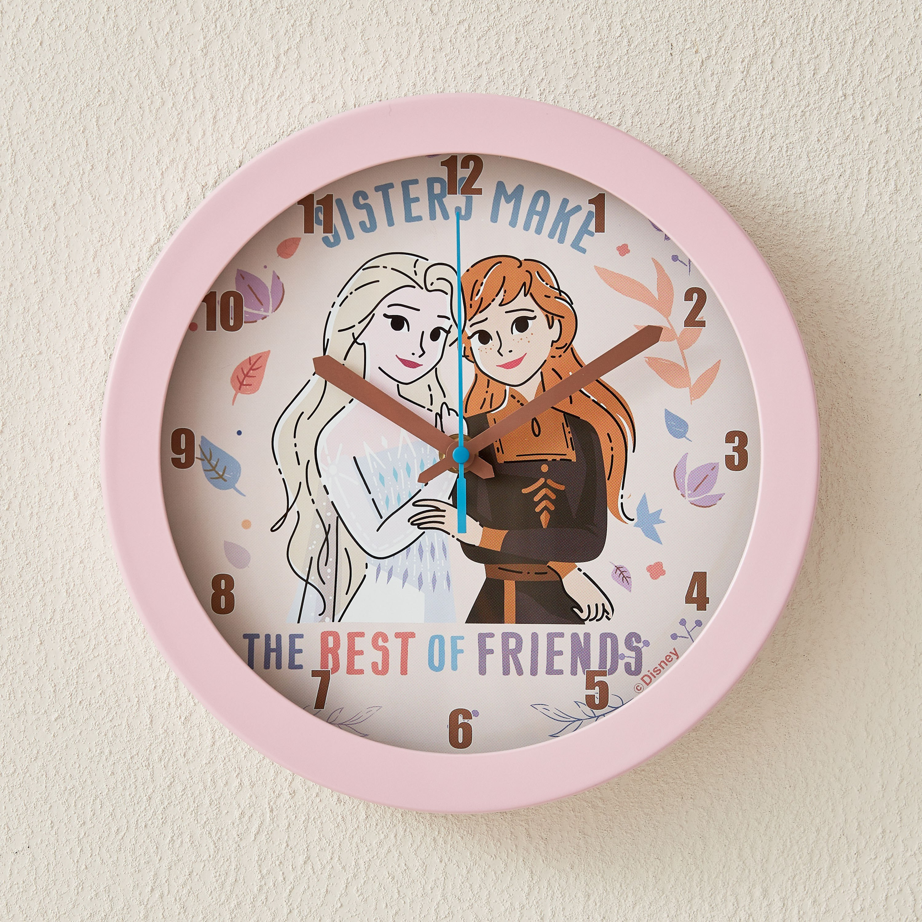 ساعة حائط بتصميم إلسا وآنا من فروزن - 25 سم-hbxhomeware-hbxkidsandyouth-image-1