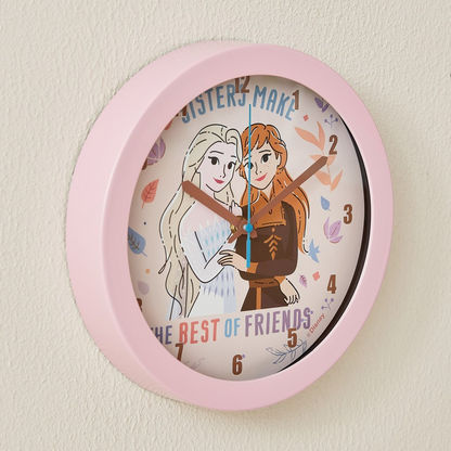 Frozen Elsa and Anna Frozen Wall Clock - 25 cms