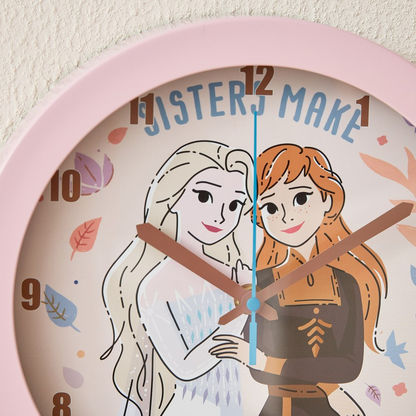 Frozen Elsa and Anna Frozen Wall Clock - 25 cms