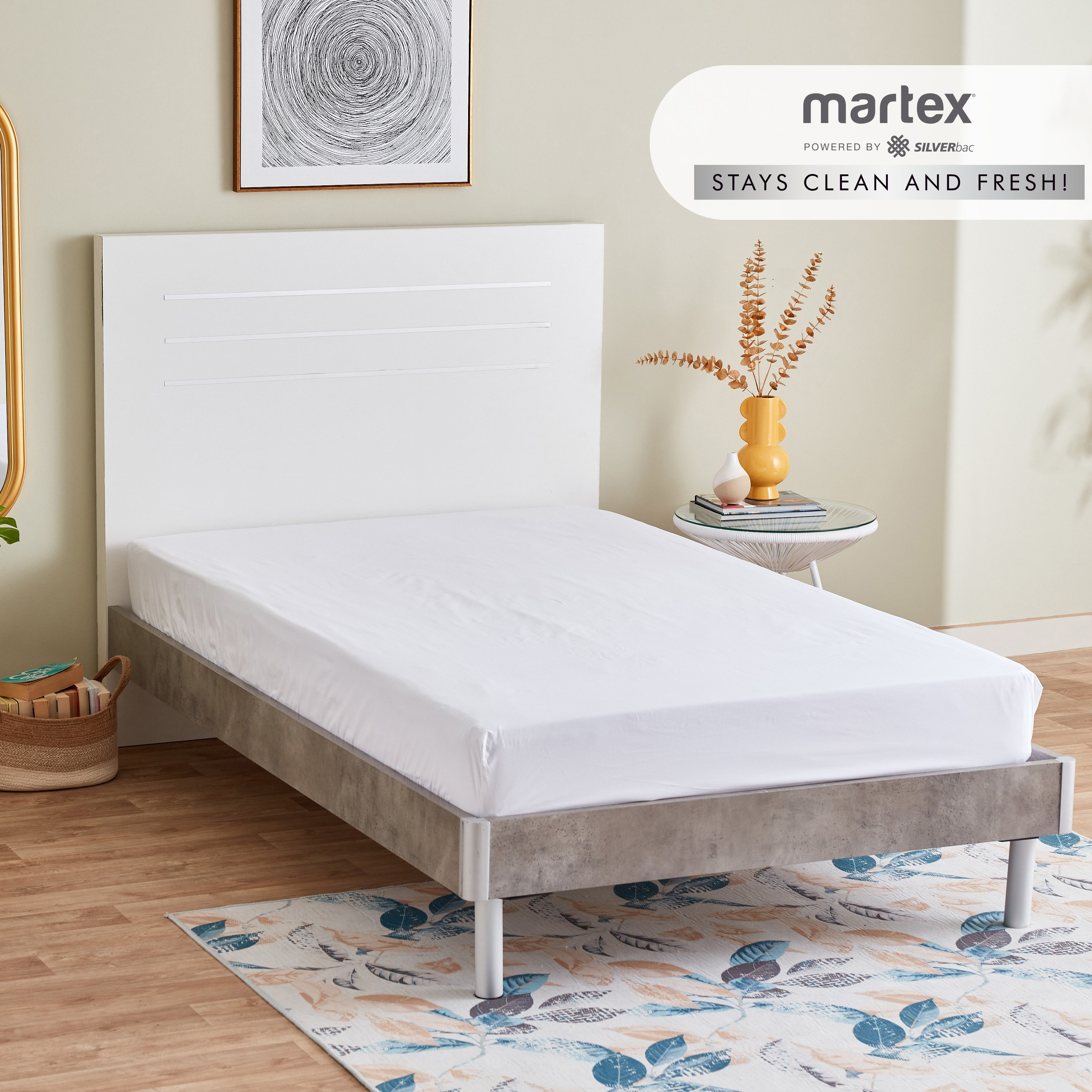 شرشف مسطح مزدوج مضاد للميكروبات من هوتل كولكشن - 180x270 سم-hbxhomeware-hbxbedroom-image-1