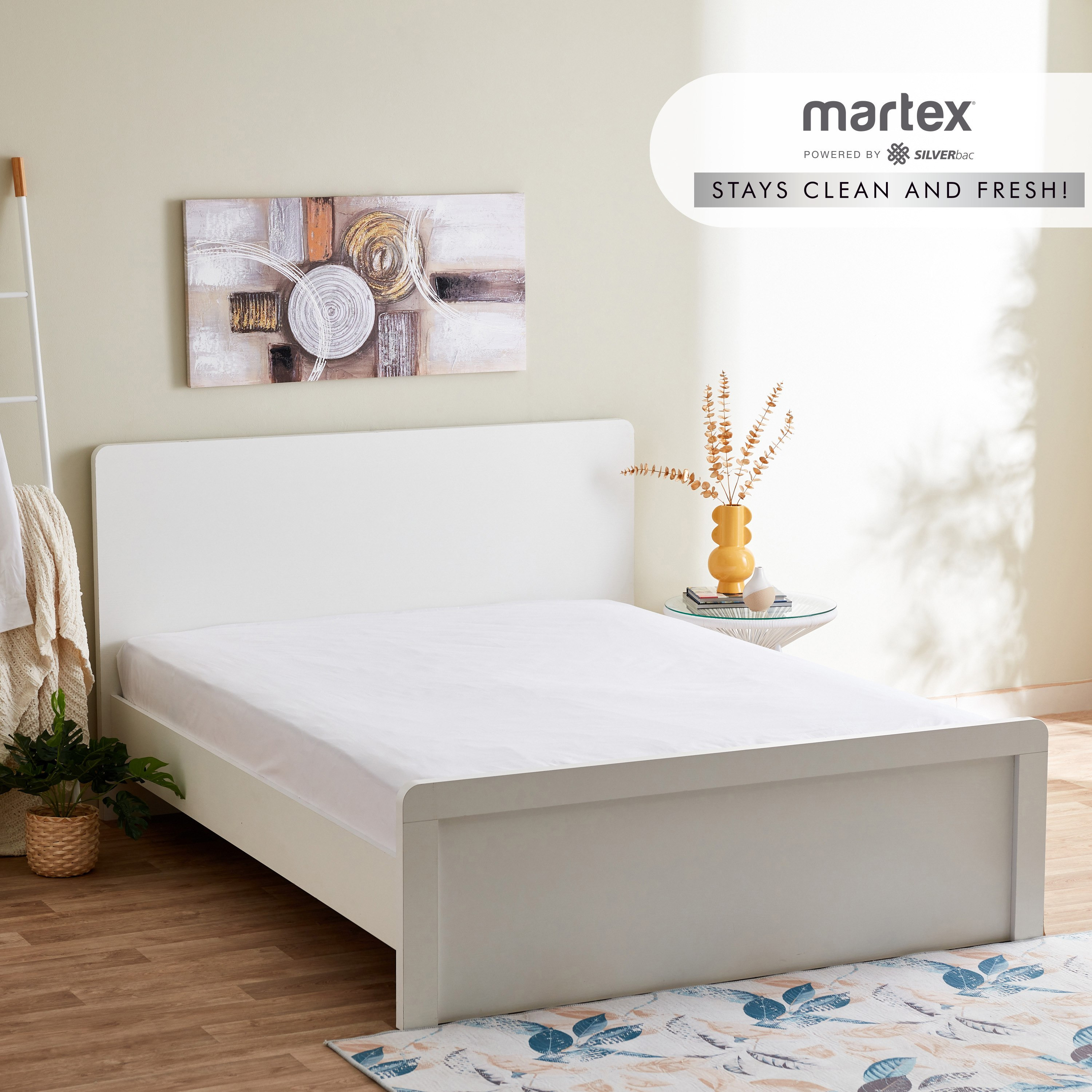 شرشف مطاطي سوبر كينج مضاد للميكروبات من هوتل كولكشن - 200x200 سم-hbxhomeware-hbxbedroom-image-1