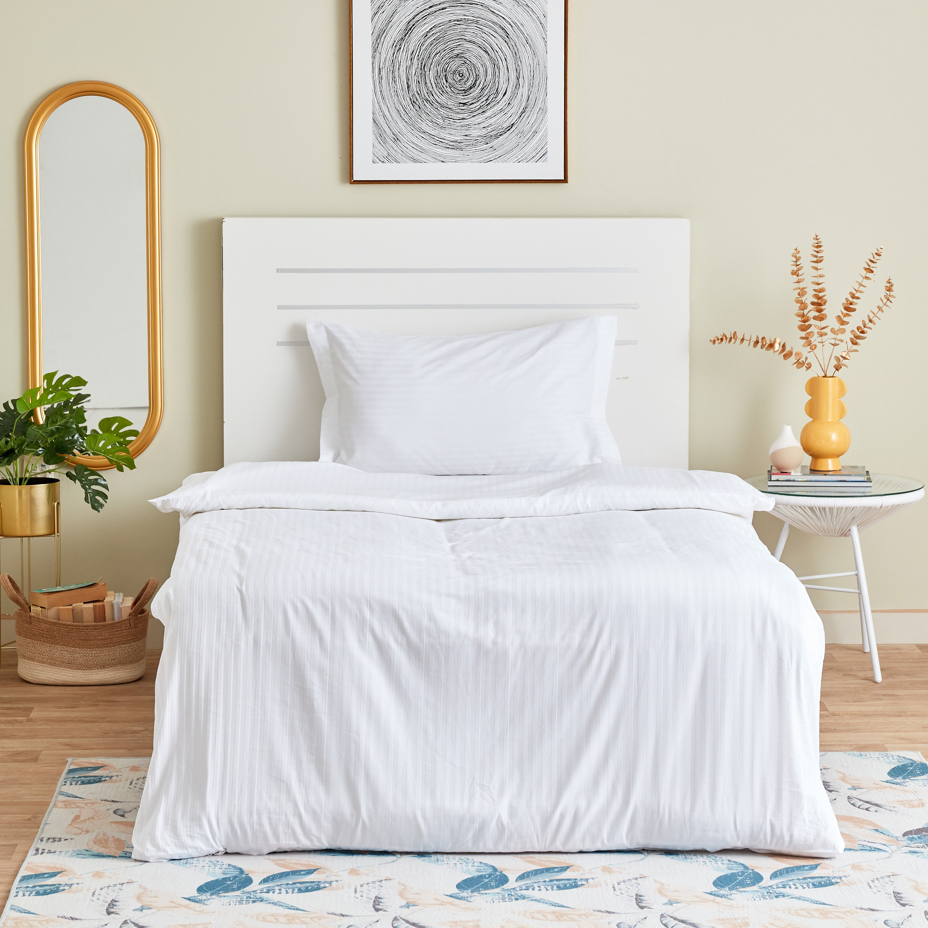 طقم غطاء لحاف قطن مزدوج قطعتين من هوتل كولكشن - 150x220 سم-hbxhomeware-hbxdecorandfurnishings-image-2