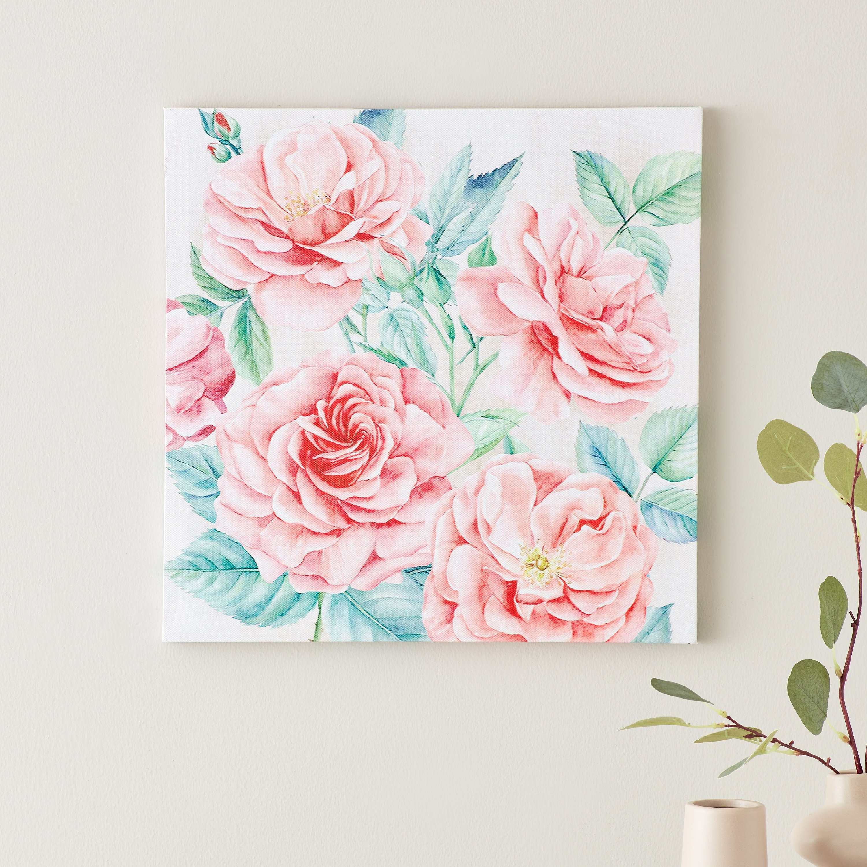 لوحة كانفاس مؤطرة بطبعات أزهار من إلمر - 40x2x40 سم-hbxhomeware-hbxdecorandfurnishings-image-1
