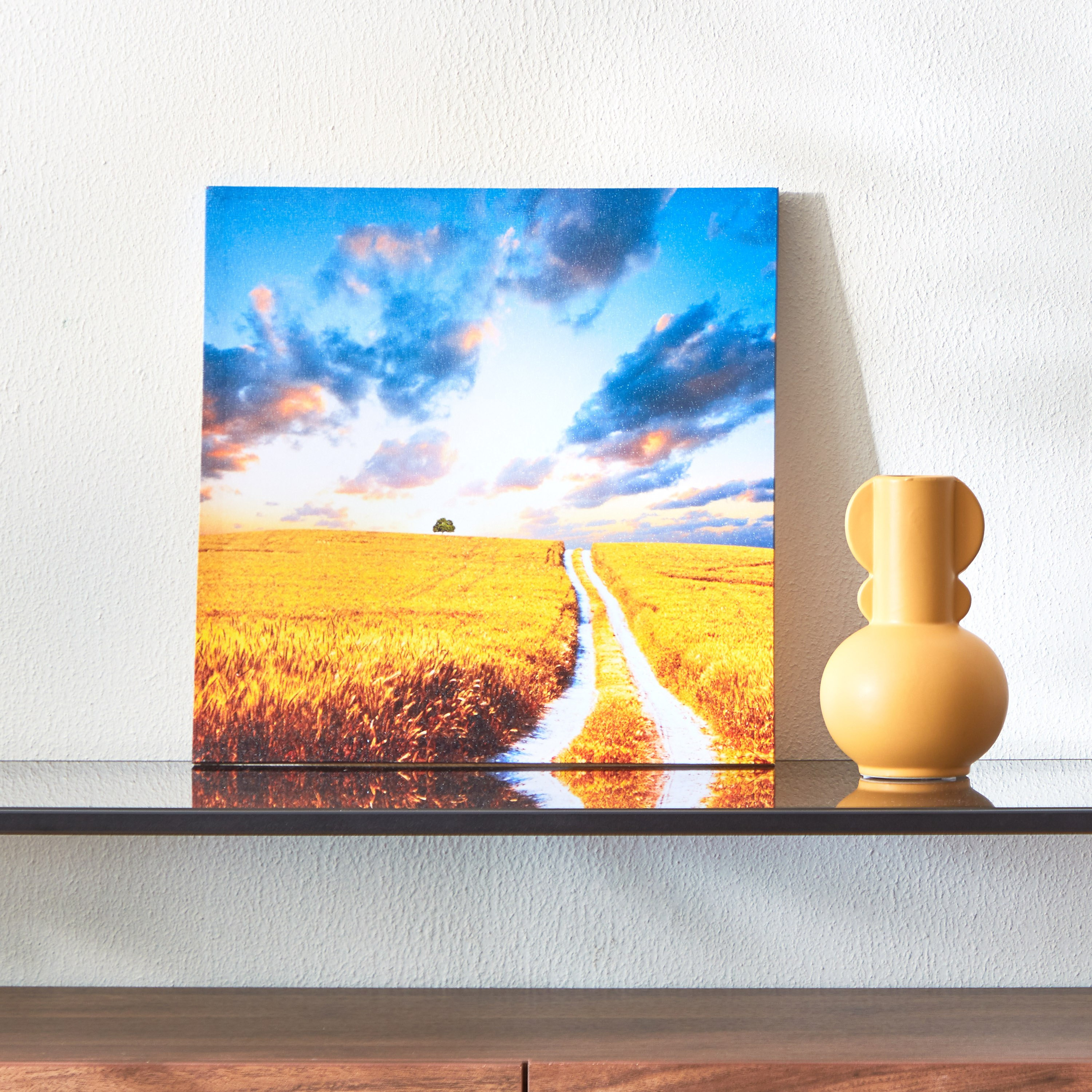 لوحة كانفاس مؤطرة بطبعات رود تو هيفين من آرون - 40x2x40 سم-PROMO_HB_AE_B1G1_250925-image-1