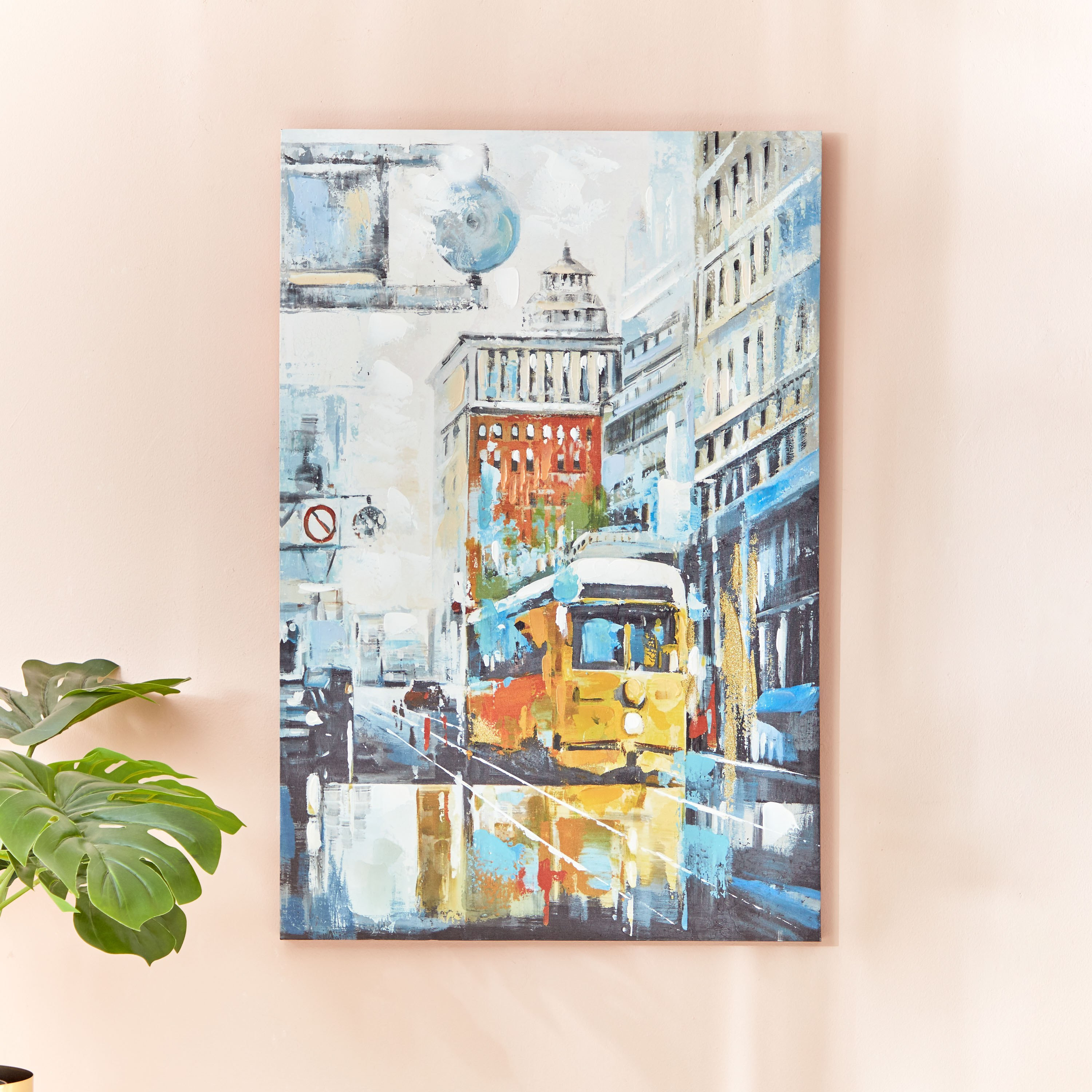 زينة كانفاس بطبعات نبات جنكة جليتر من آرون - 60x2.5x90 سم-PROMO_HB_AE_B1G1_250925-image-1