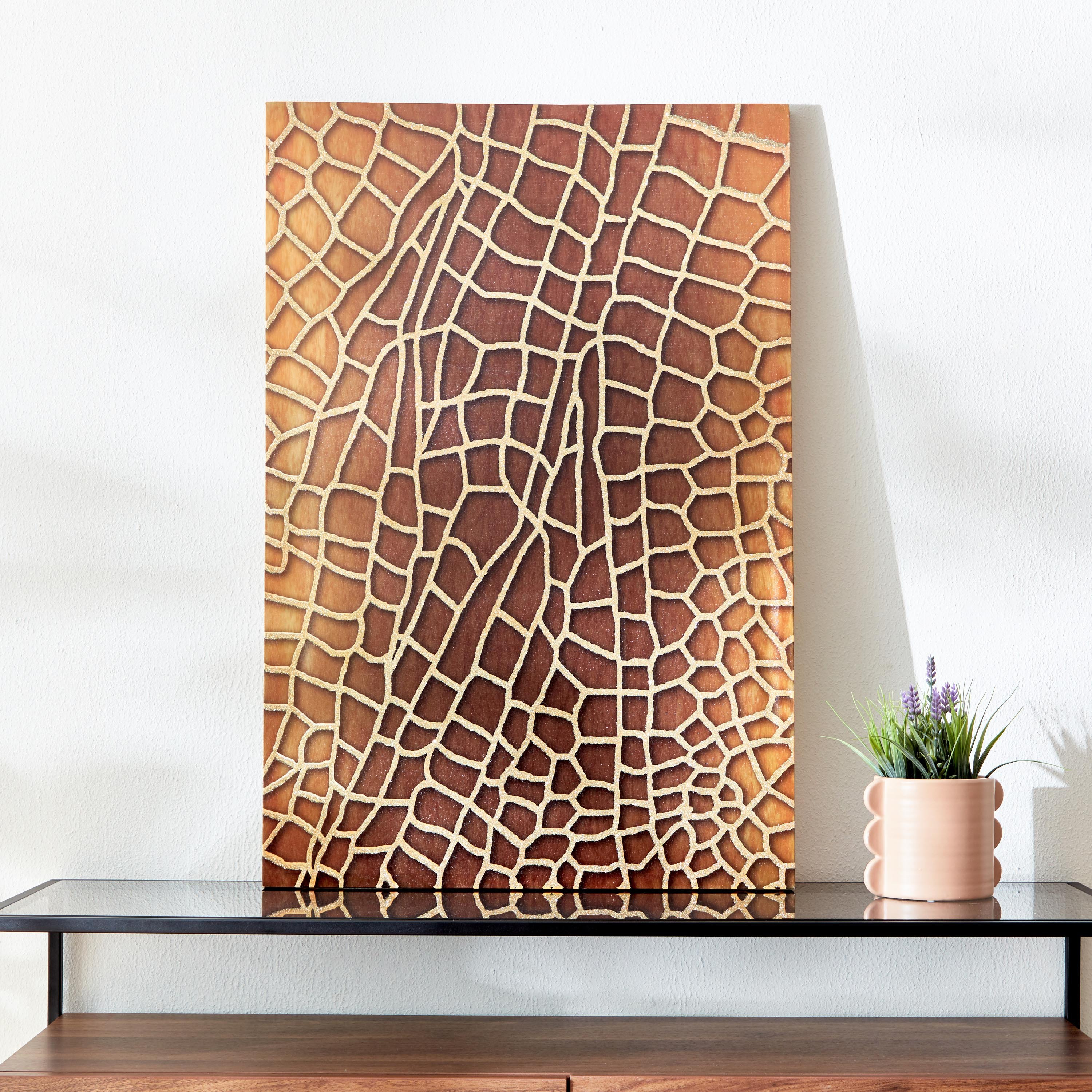 Aaron Animal Print Hand Painted Canvas Framed Wall Art - 60x2.5x90 cm-hbxhomeware-hbxdecorandfurnishings-image-1