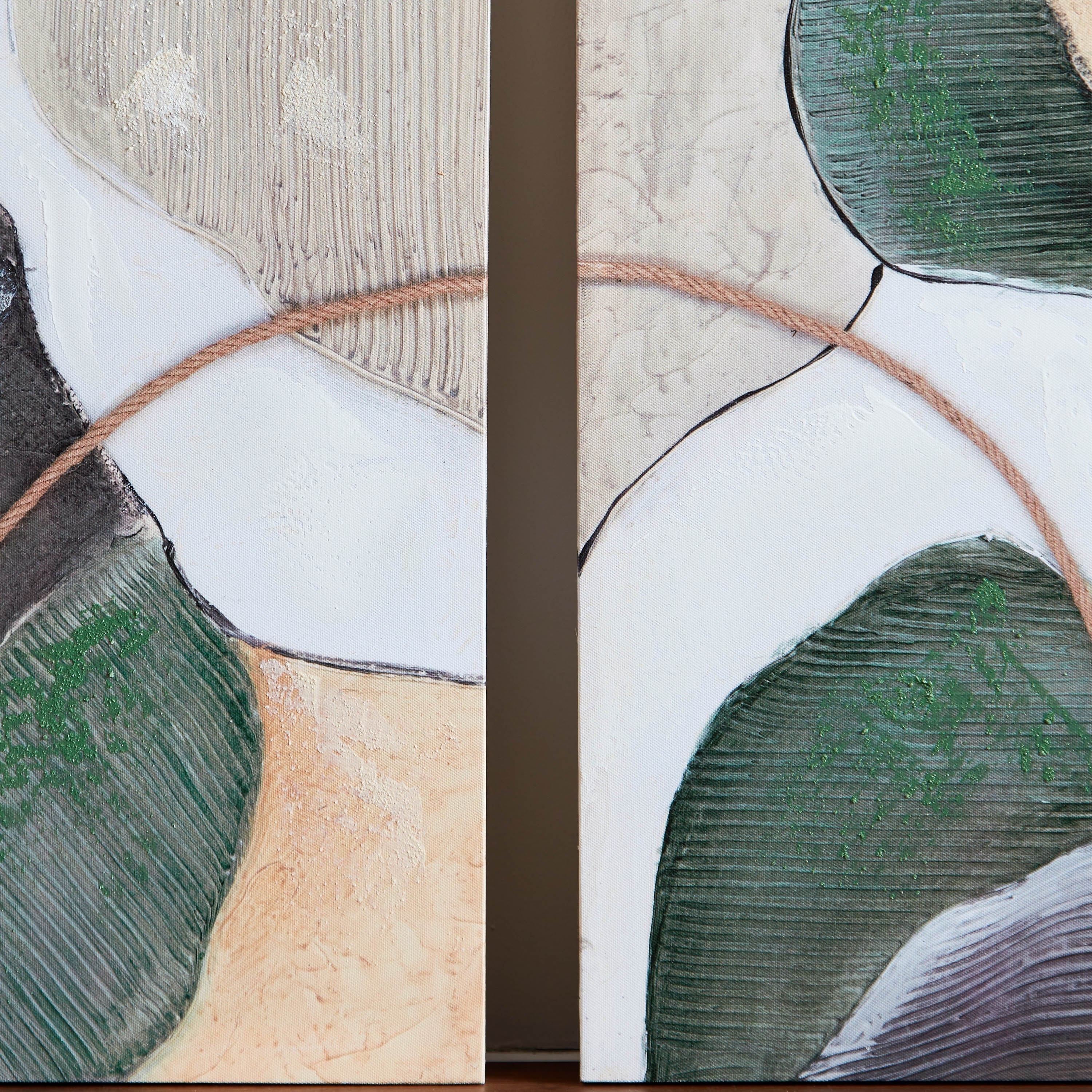 Aaron 2-Piece Abstract Handpainted Canvas Wall Art Set - 50x70x2 cm-PROMO_HB_AE_B1G1_250925-image-4