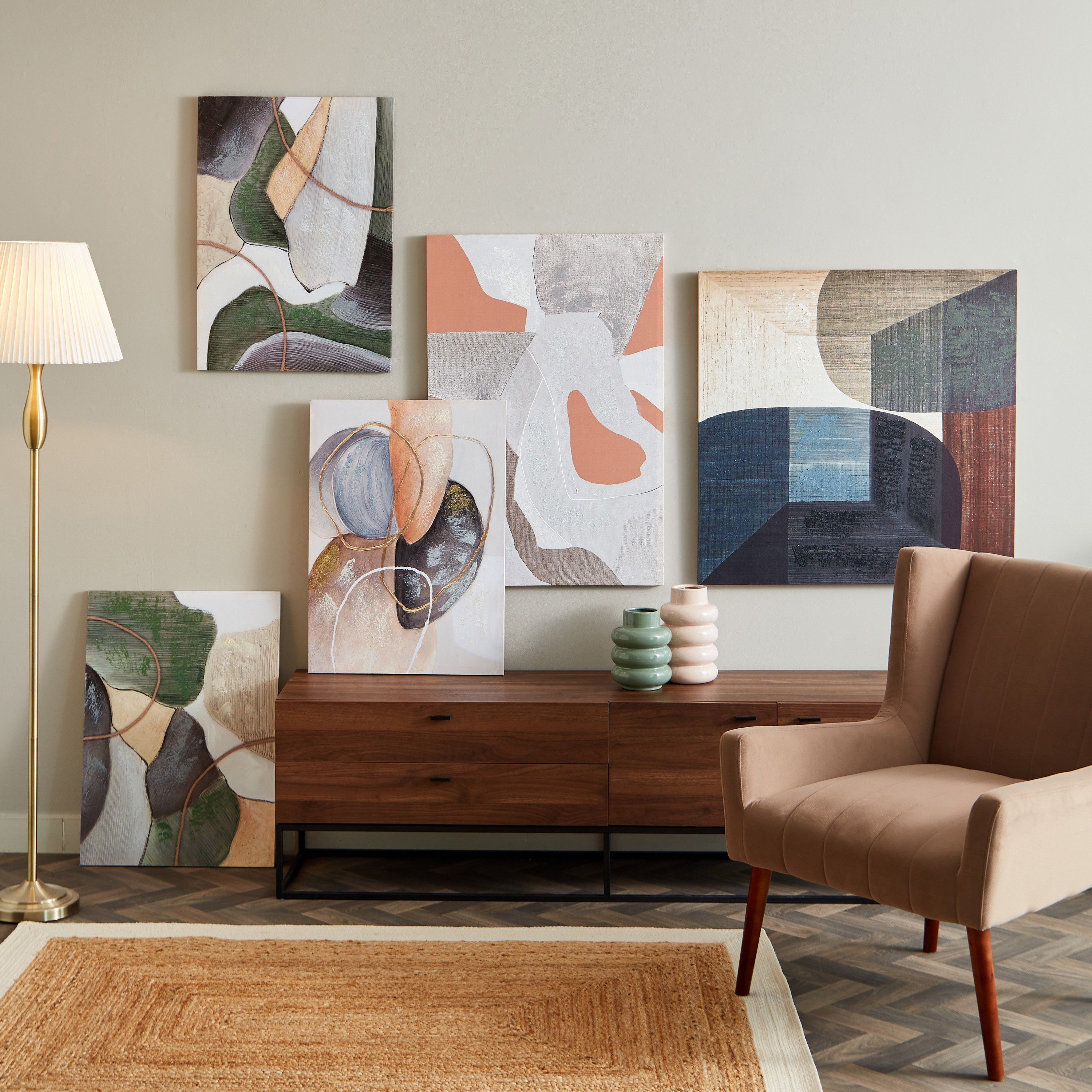 Aaron 2-Piece Abstract Handpainted Canvas Wall Art Set - 50x70x2 cm-PROMO_HB_AE_B1G1_250925-image-5