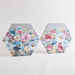 Aaron 2-Piece Floral Handpainted Hexagonal Canvas Wall Art Set - 70x2.5x61 cm-Framed Pictures-thumbnail-4