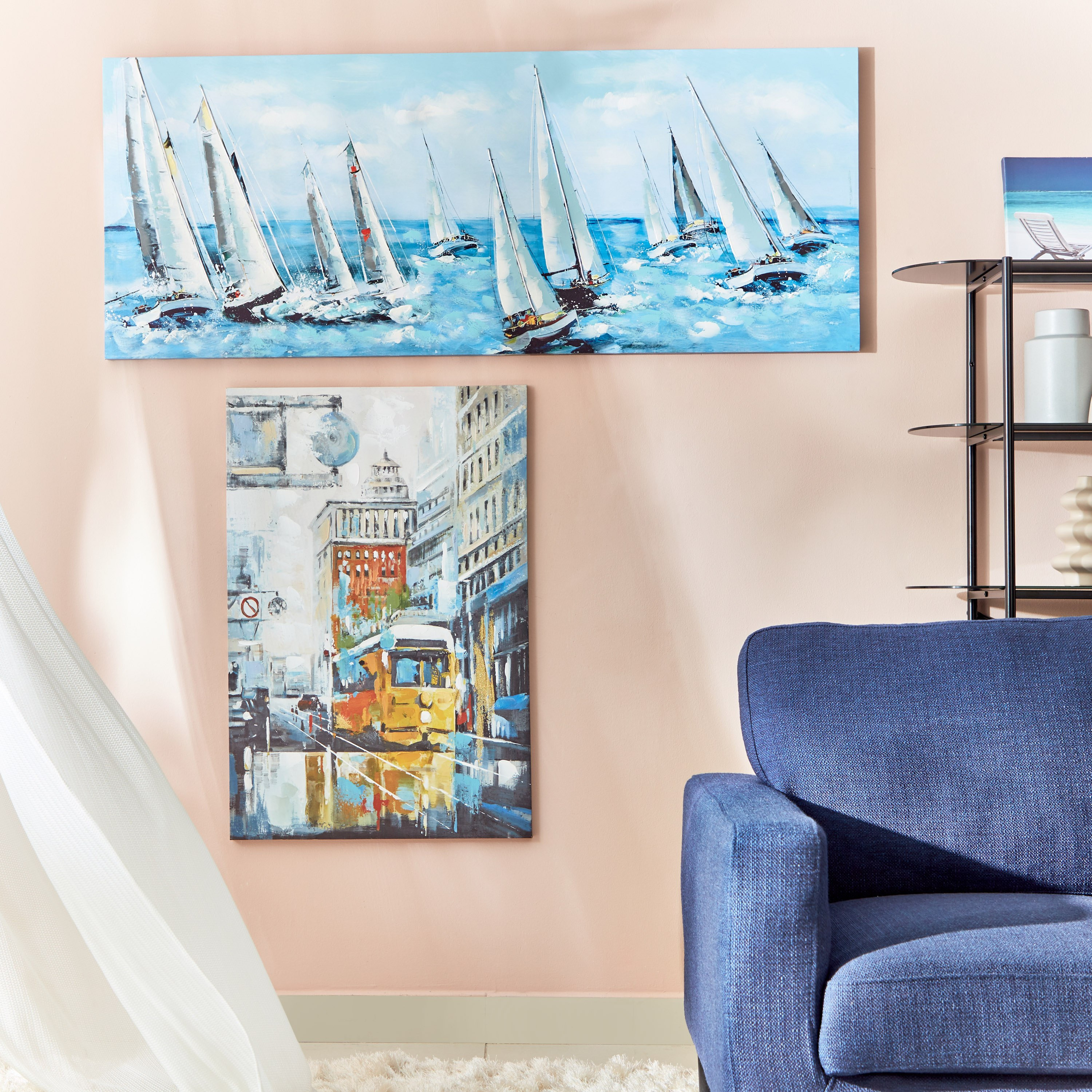 Aaron Boat Handpainted Canvas Framed Wall Art - 150x3x60 cm-PROMO_HB_AE_B1G1_250925-image-5