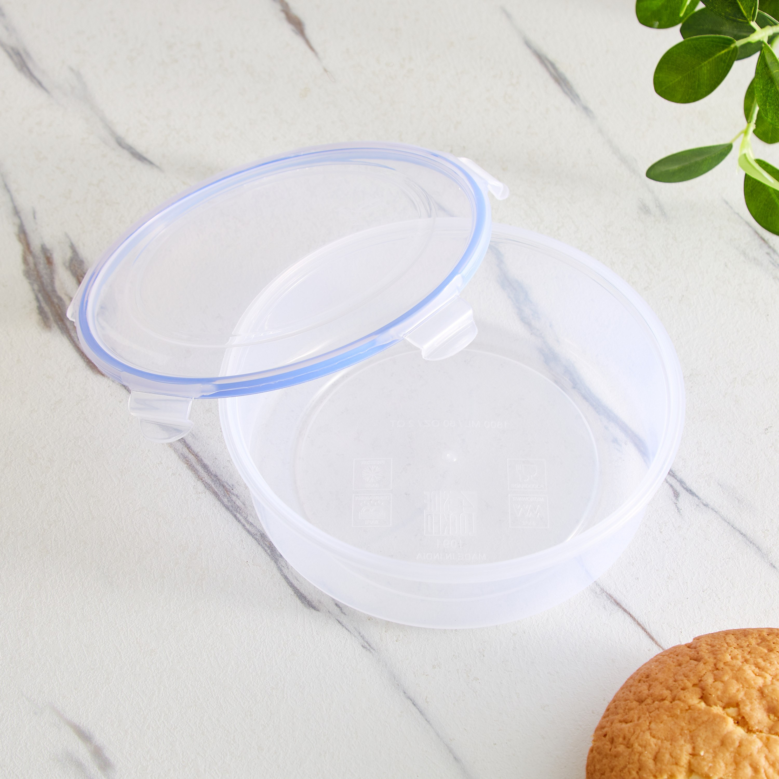Lock and Store Round Flat Container - 1.8 L-hbxhomeware-hbxkitchen-image-1