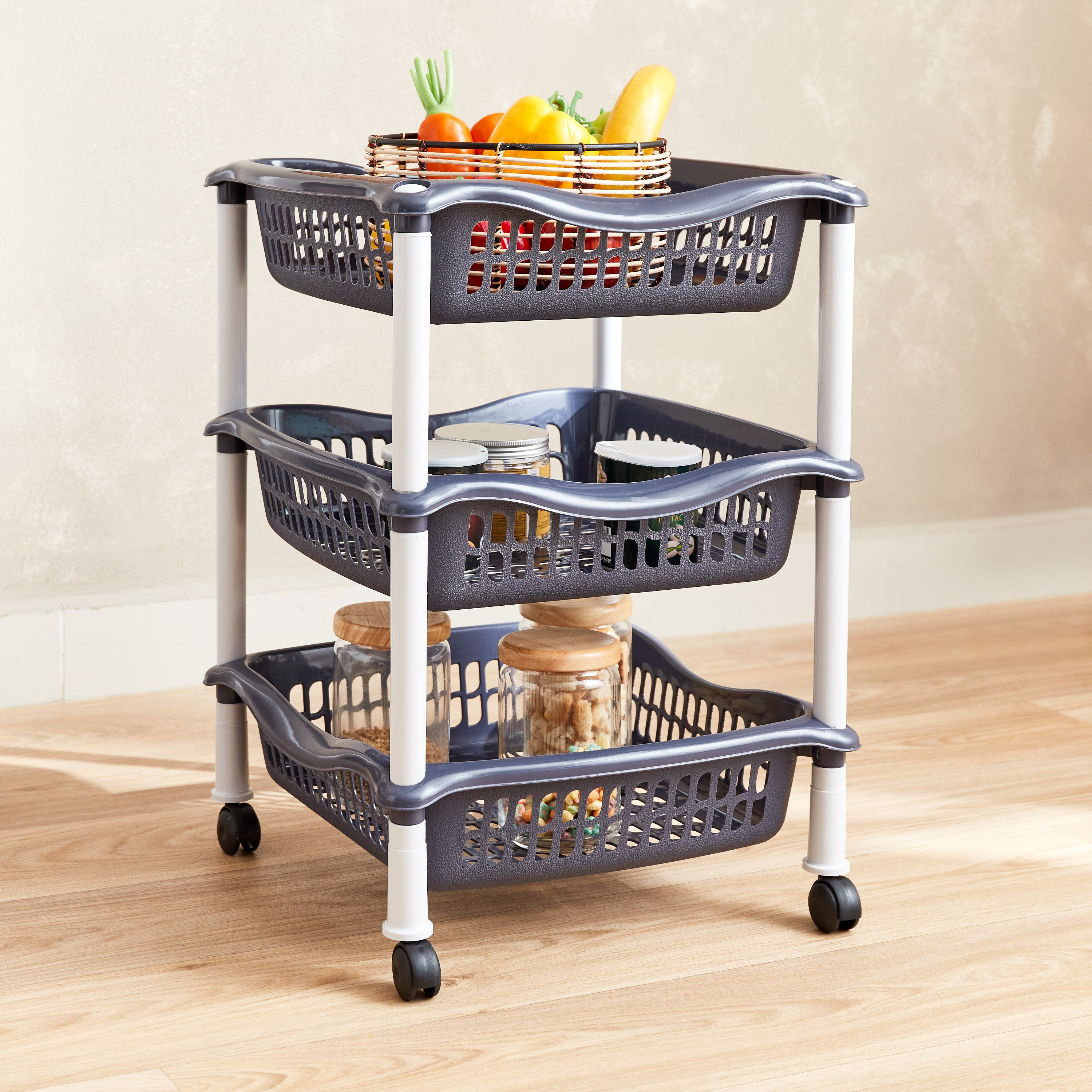 ترولي تخزين للمطبخ 3 طبقات من أروها-hbxhomeware-hbxkitchen-image-1