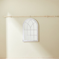 Oval Brushed Adjustable Curtain Rod - 112-274 cm