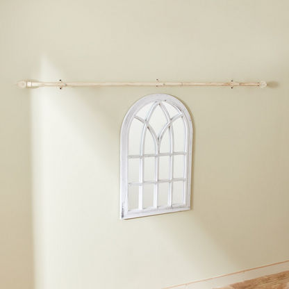 Oval Brushed Adjustable Curtain Rod - 132-365 cm