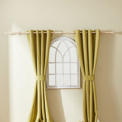 Oval Brushed Adjustable Curtain Rod - 132-365 cm