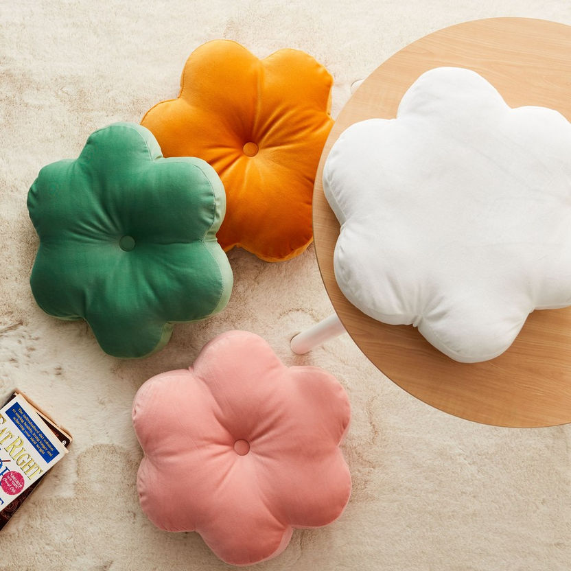 Flower Shaped Filled Cushion - 40x40x5 cm-Filled Cushions-image-3