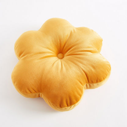 Flower Shaped Filled Cushion - 40x40x5 cms
